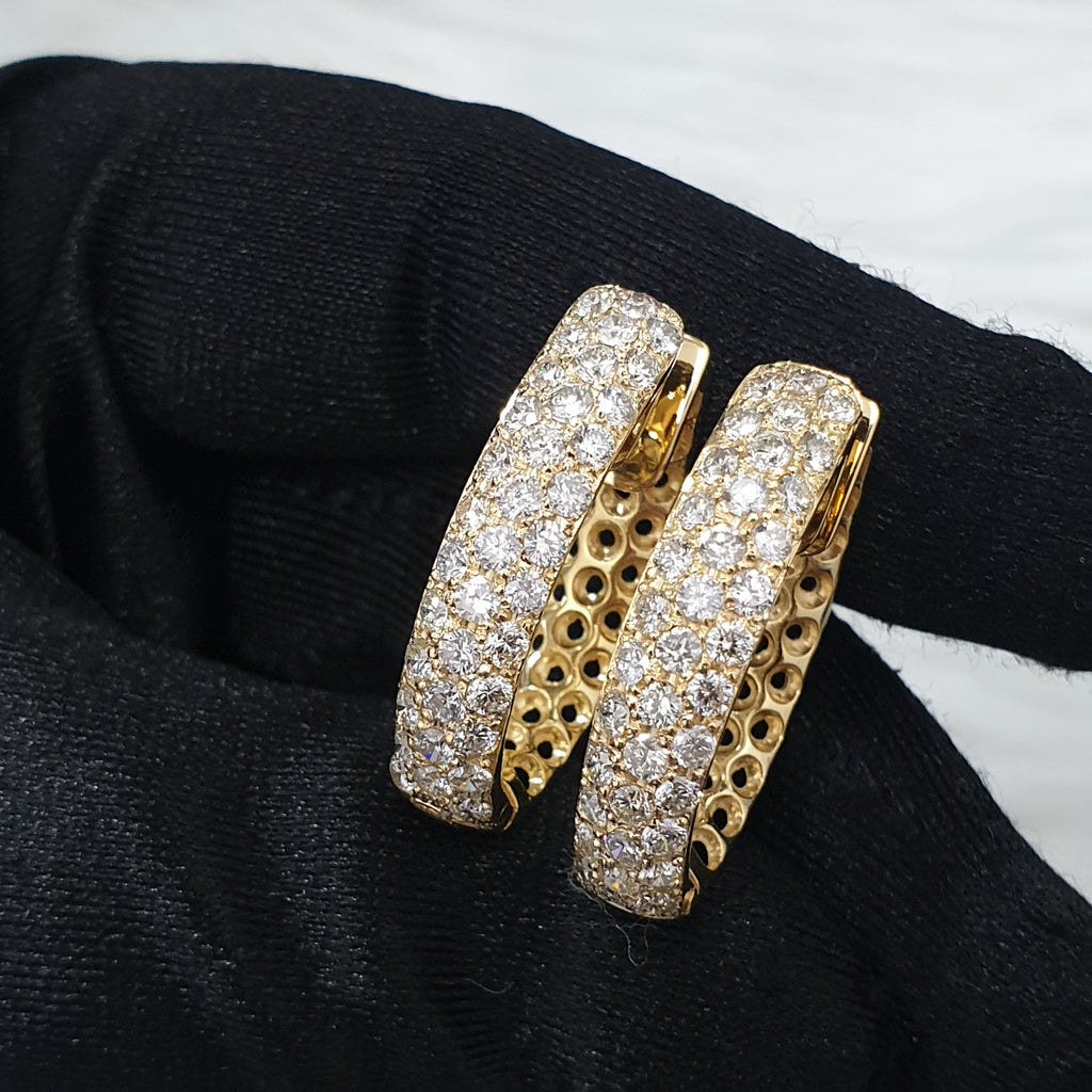 Creole Pair Earring - 14K Yellow Gold