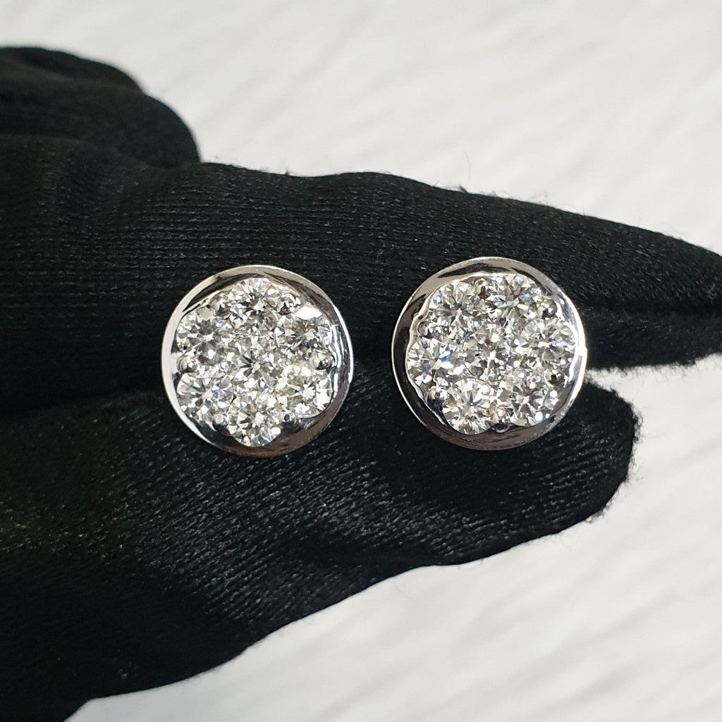 Pair Earring - 14K White Gold (SOLD - INQUIRE FOR MADE TO ORDER)