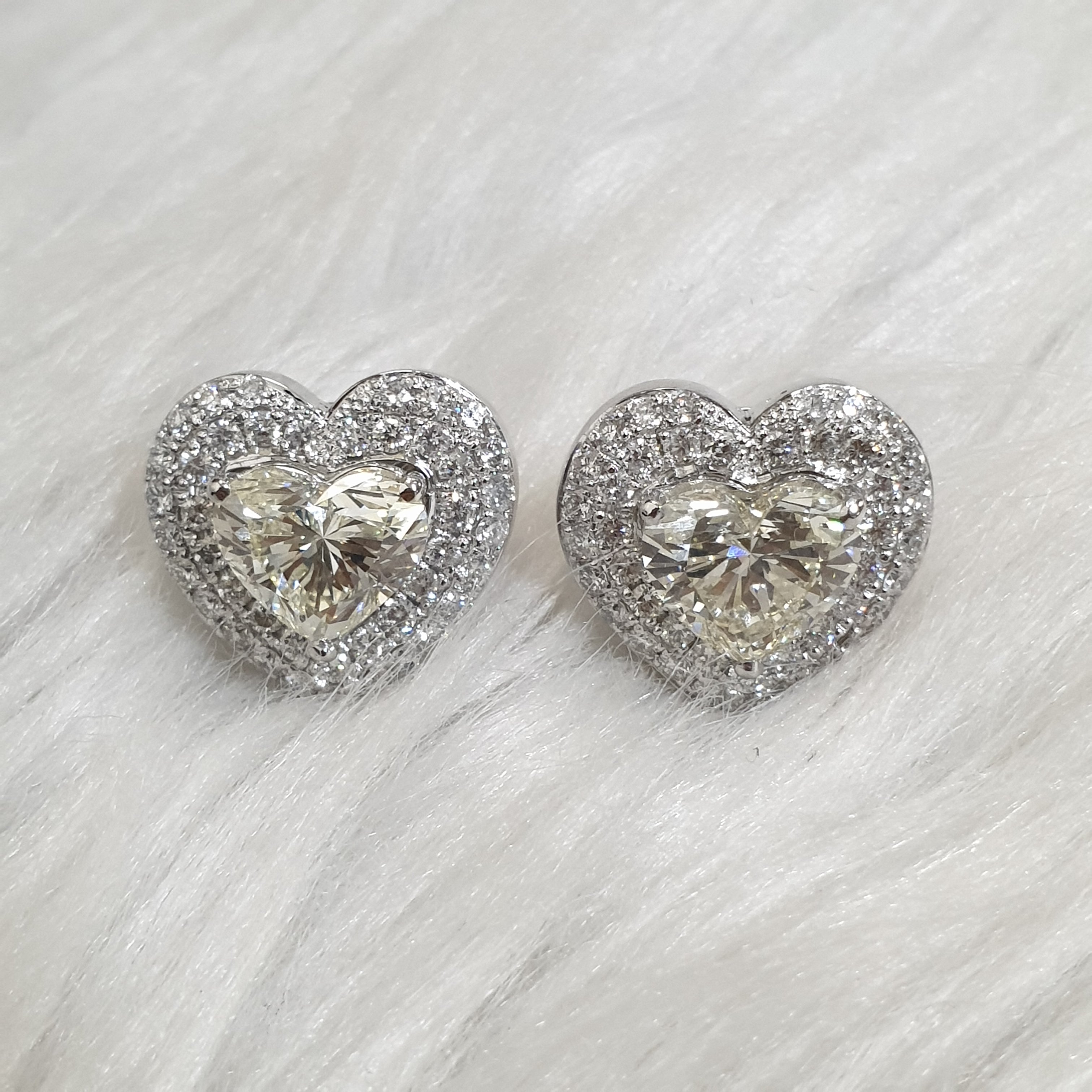 Detachable Pair Earring - 14K White Gold