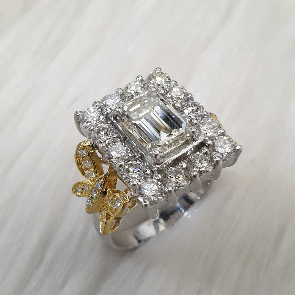 Ring - 14K White / Yellow Gold