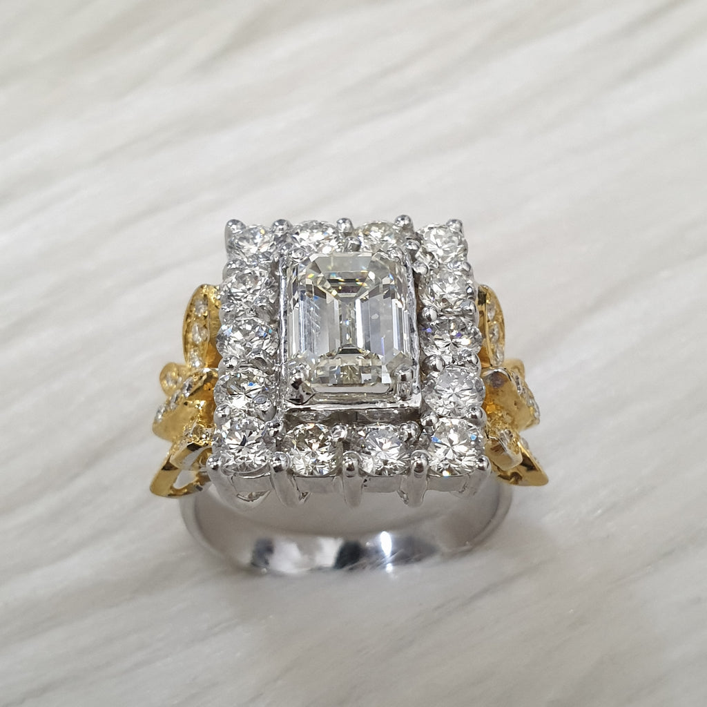 Ring - 14K White / Yellow Gold
