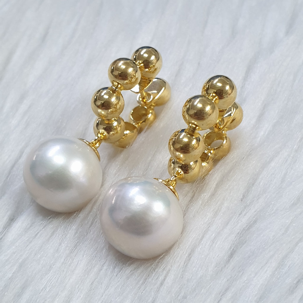 Pearl Creole Earrings