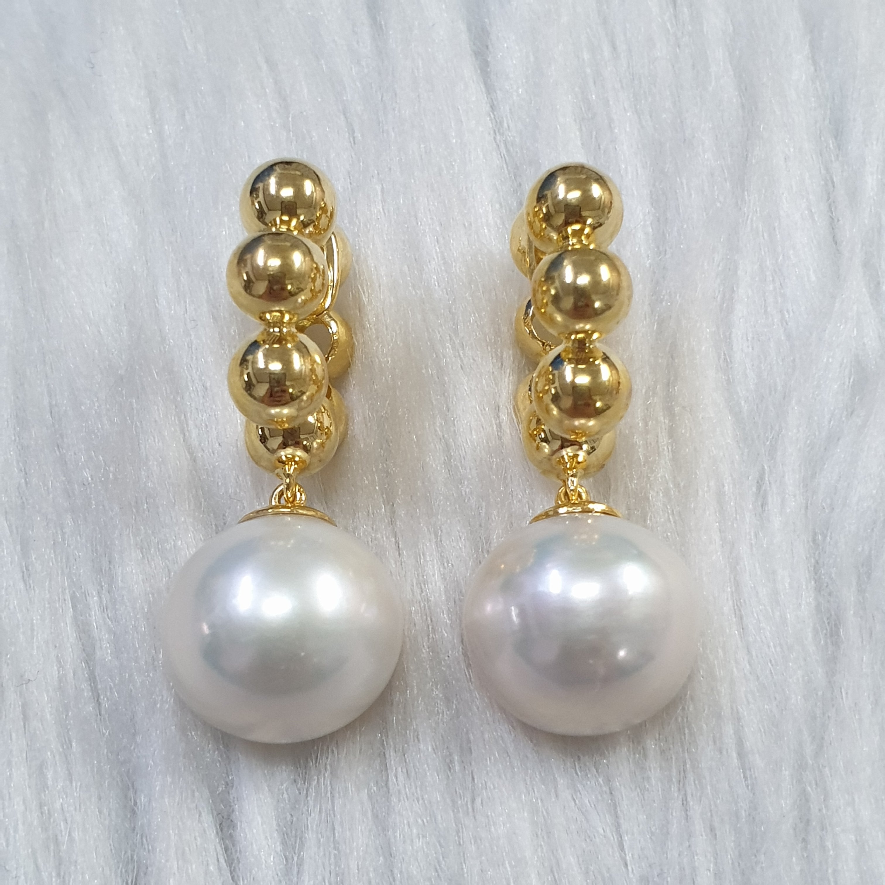 Pearl Creole Earrings