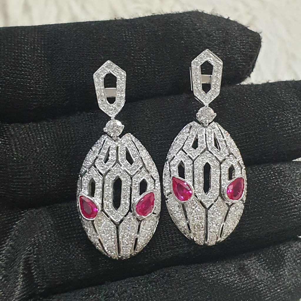 Serpentine Earrings (SOLD - INQUIRE FOR MADE TO ORDER)