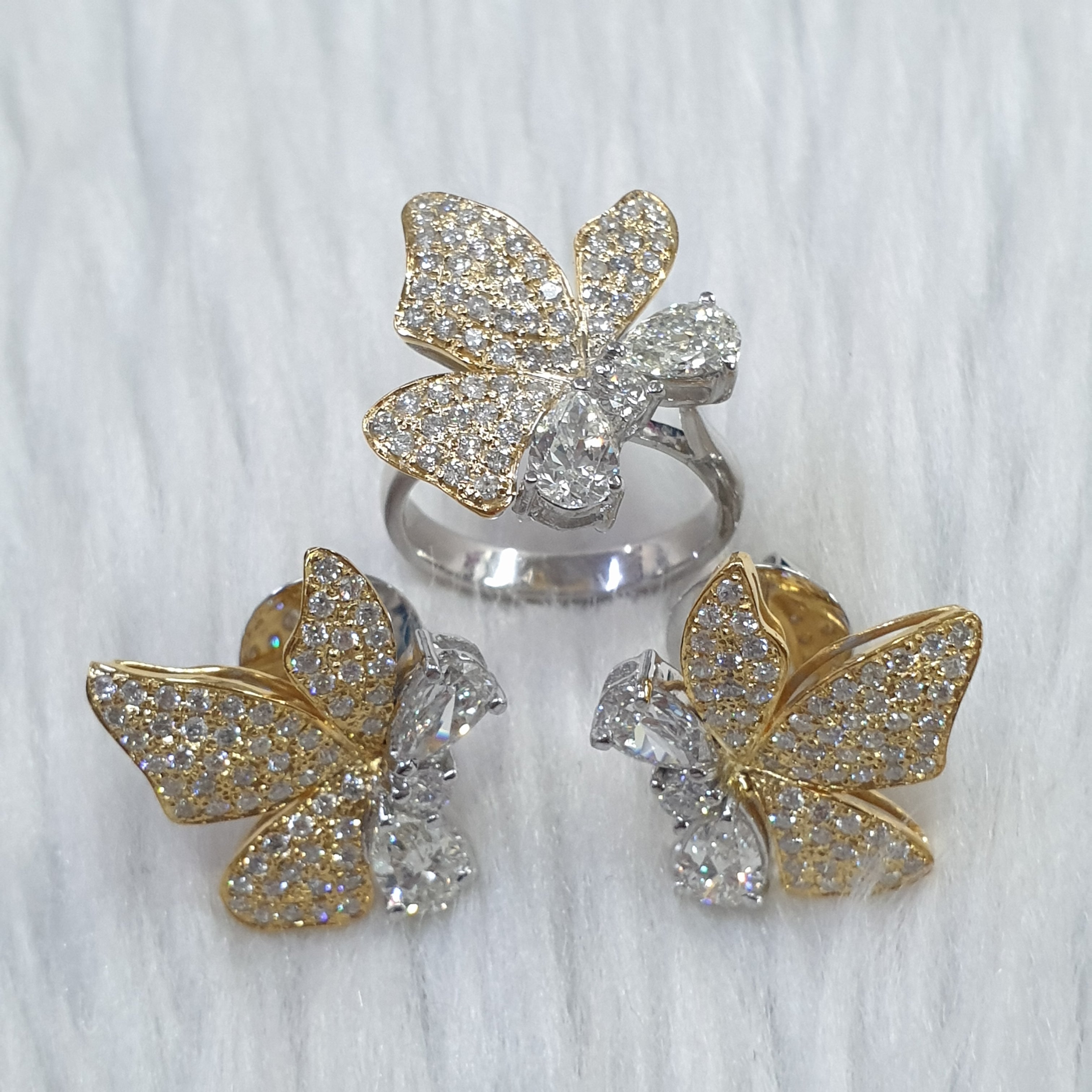 Diamond Terno Set – 14K Yellow & White Gold