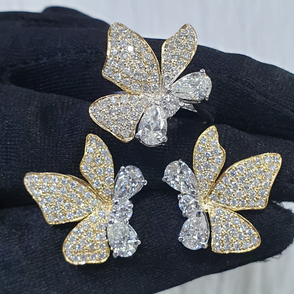 Diamond Terno Set – 14K Yellow & White Gold