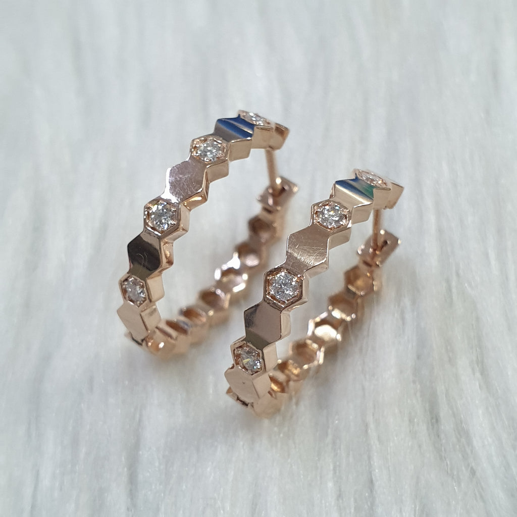 Hoop Earring - 18K Rose Gold