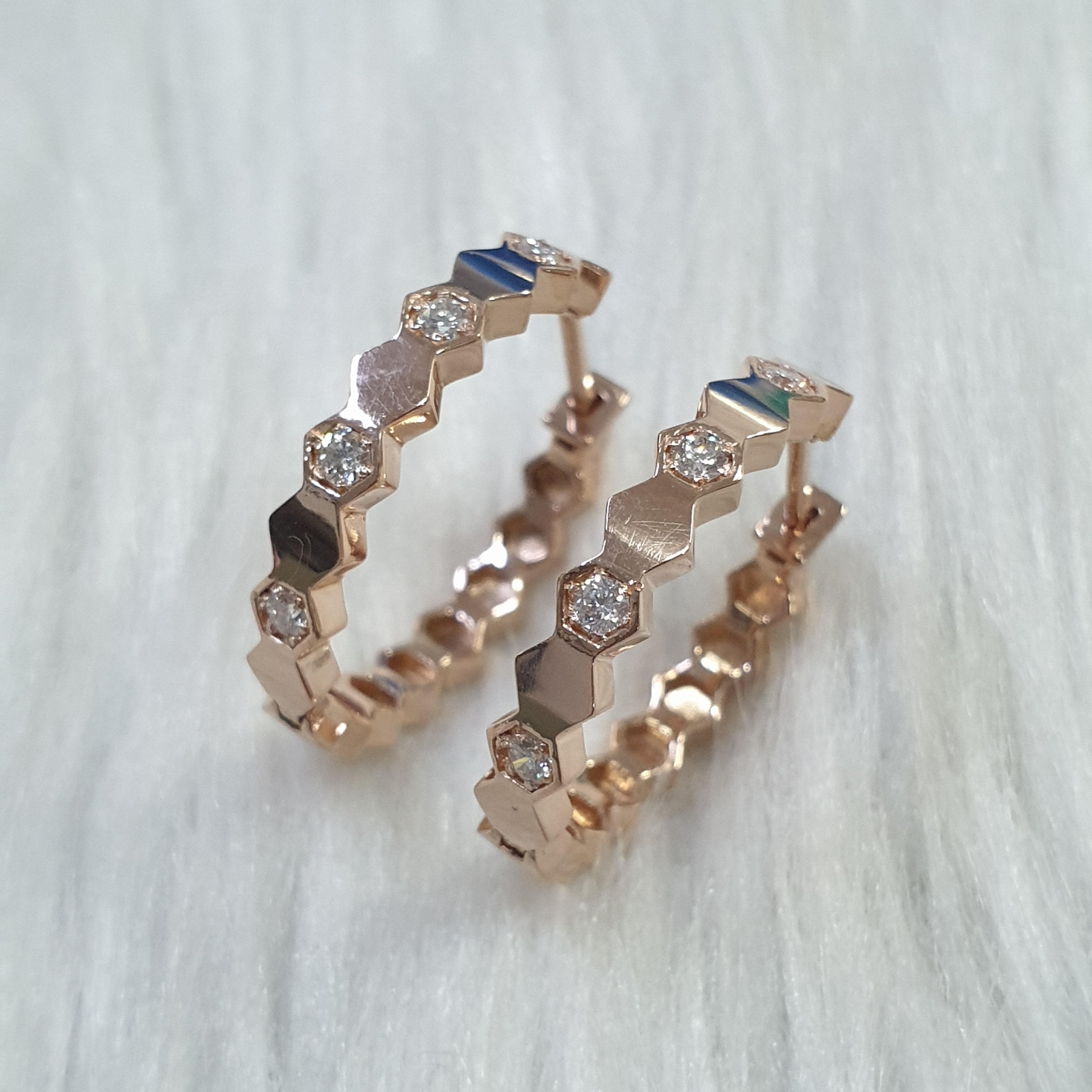 Hoop Earring - 18K Rose Gold