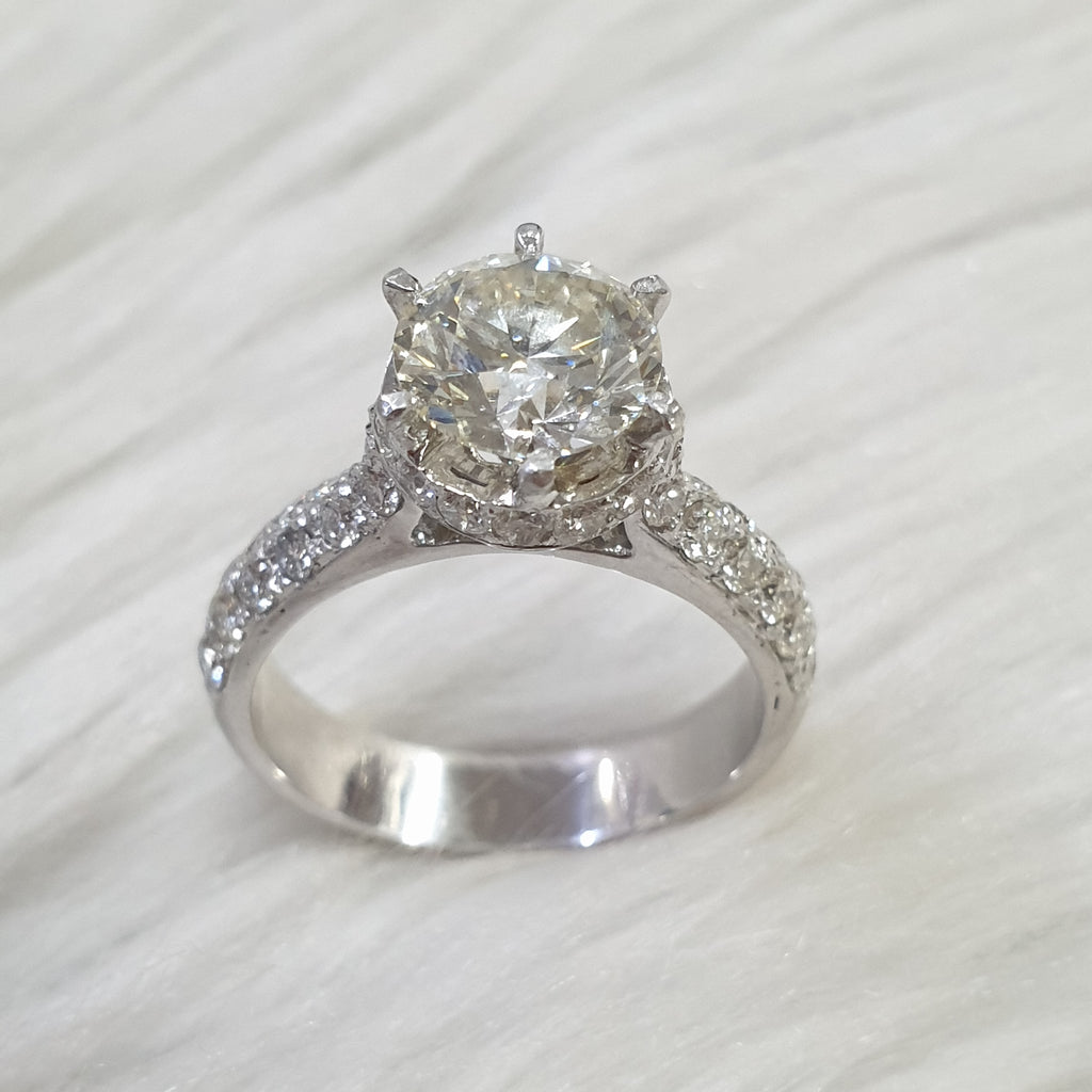 Diamond Ring - 14K White Gold