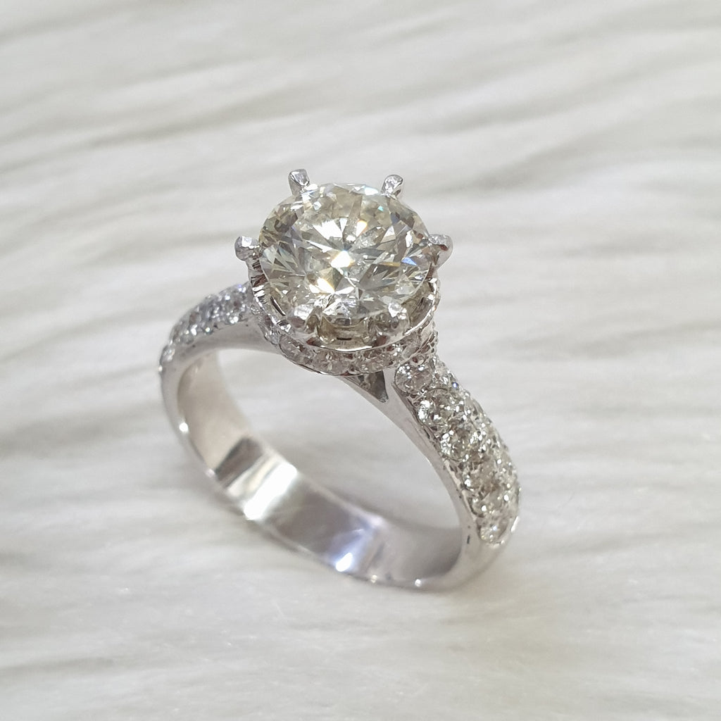 Diamond Ring - 14K White Gold