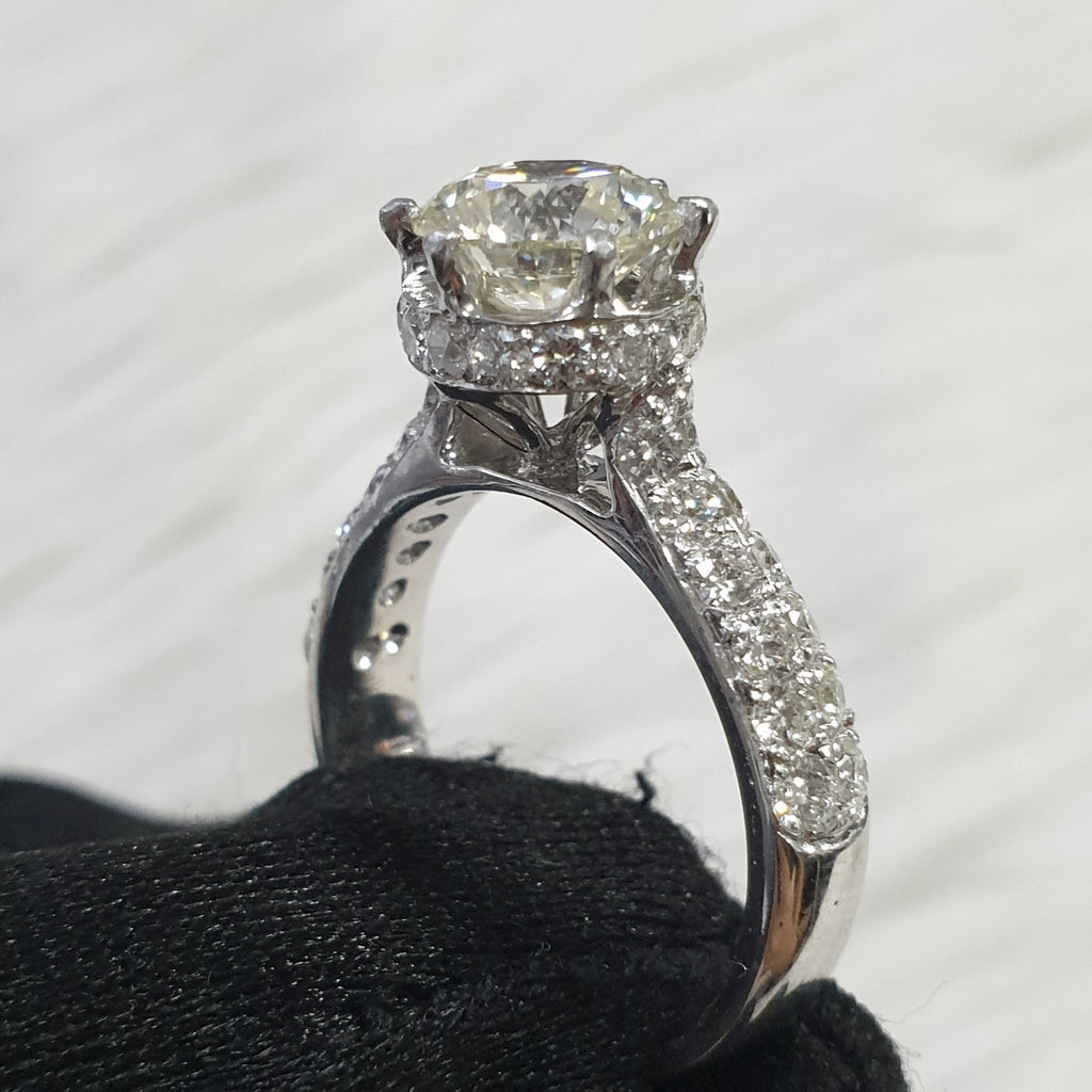 Diamond Ring - 14K White Gold