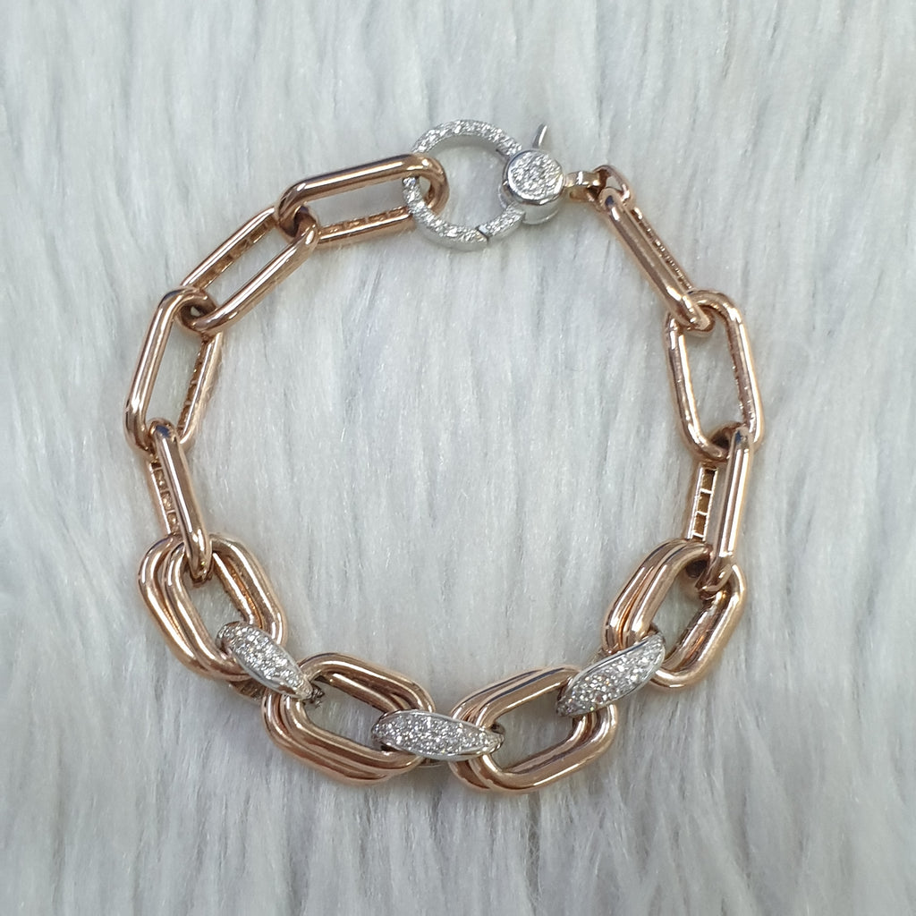 Bracelet - 18K Rose / White Gold