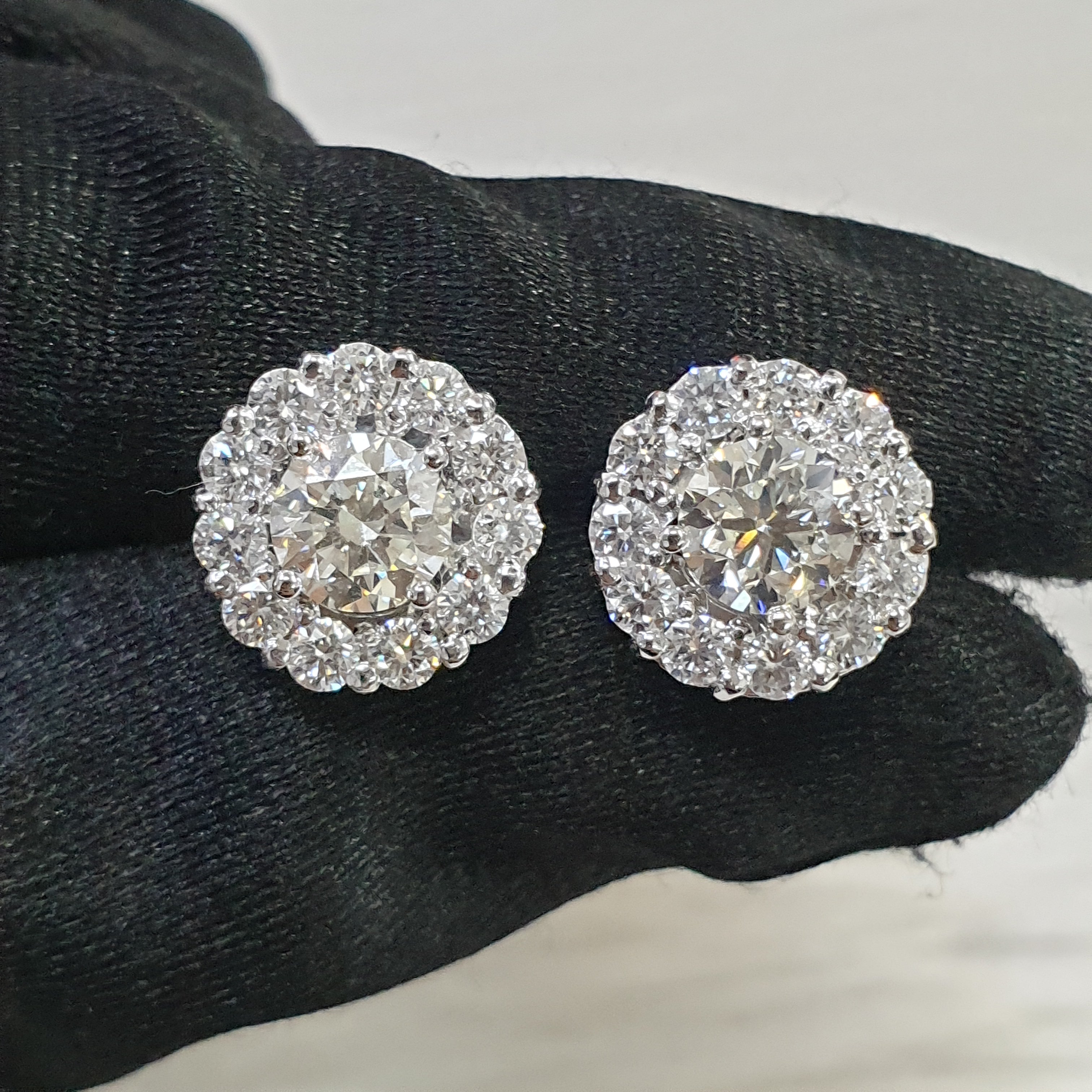 Detachable Pair Earring - 14K White Gold