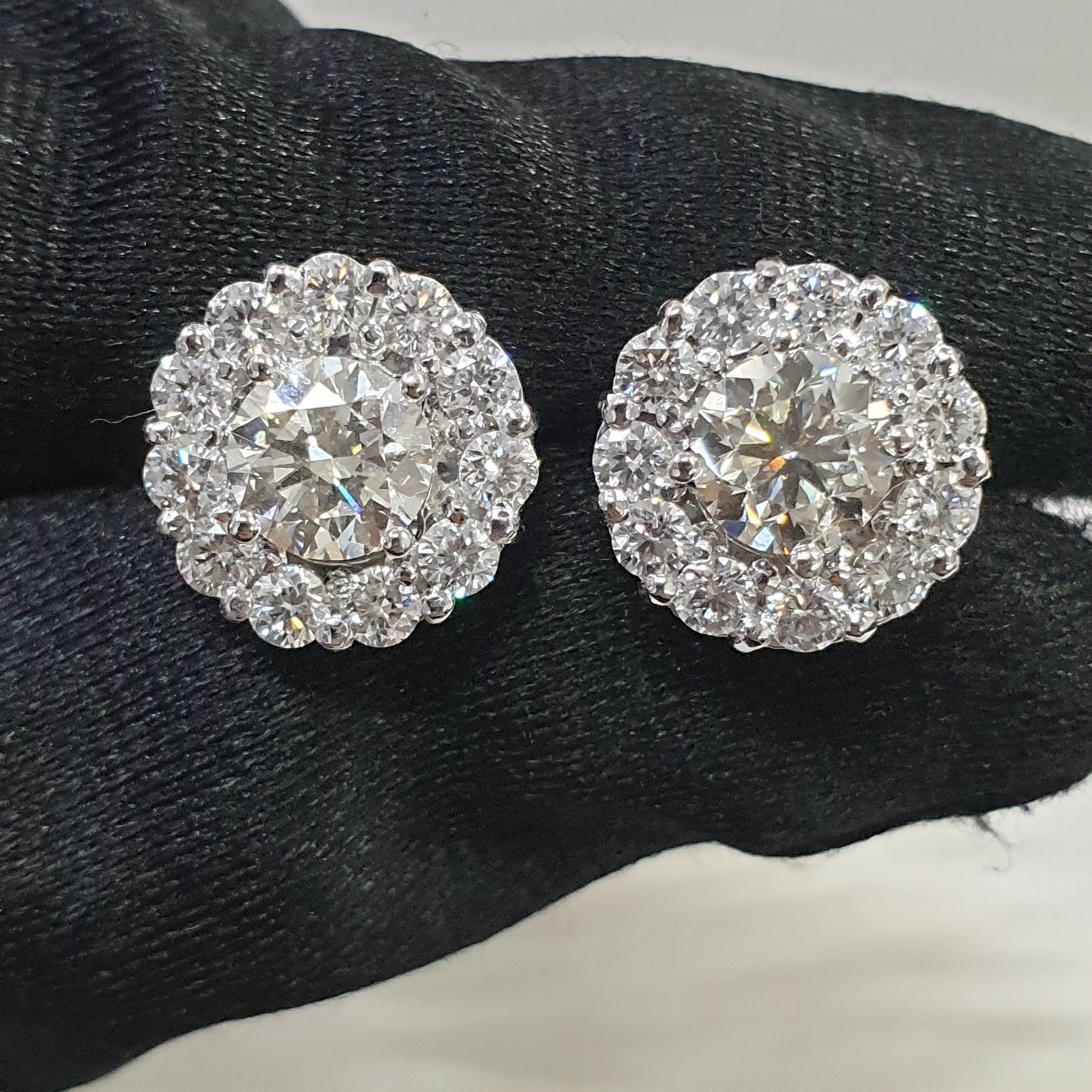 Detachable Pair Earring - 14K White Gold