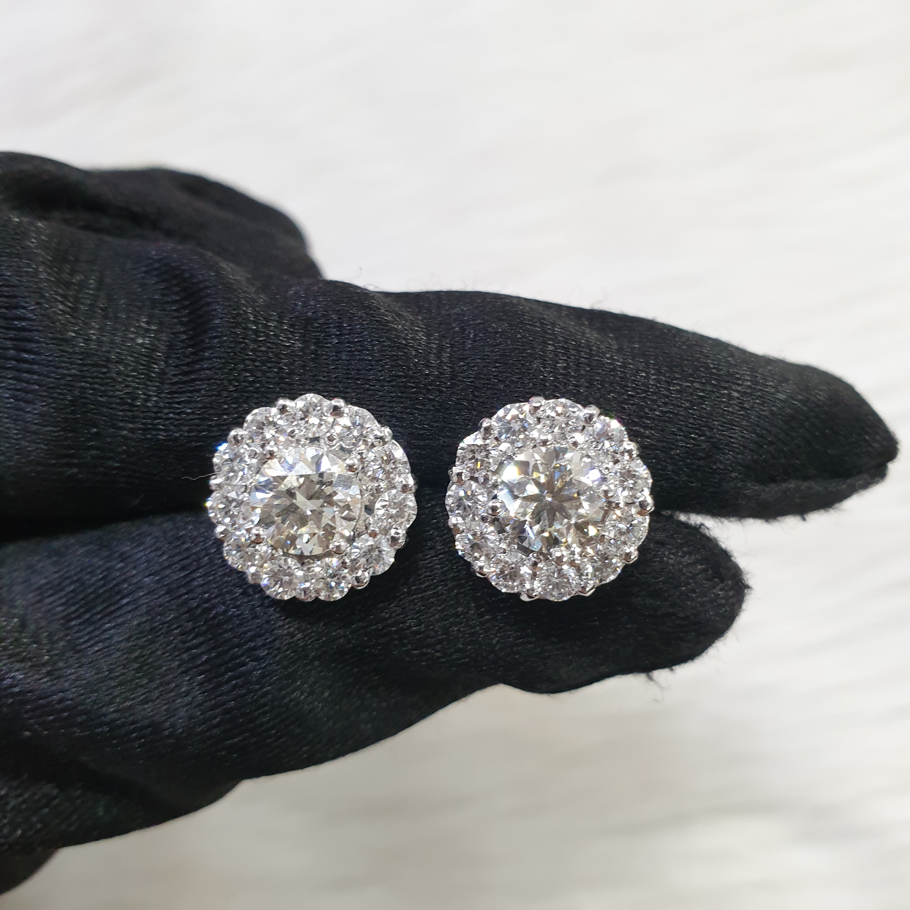 Detachable Pair Earring - 14K White Gold