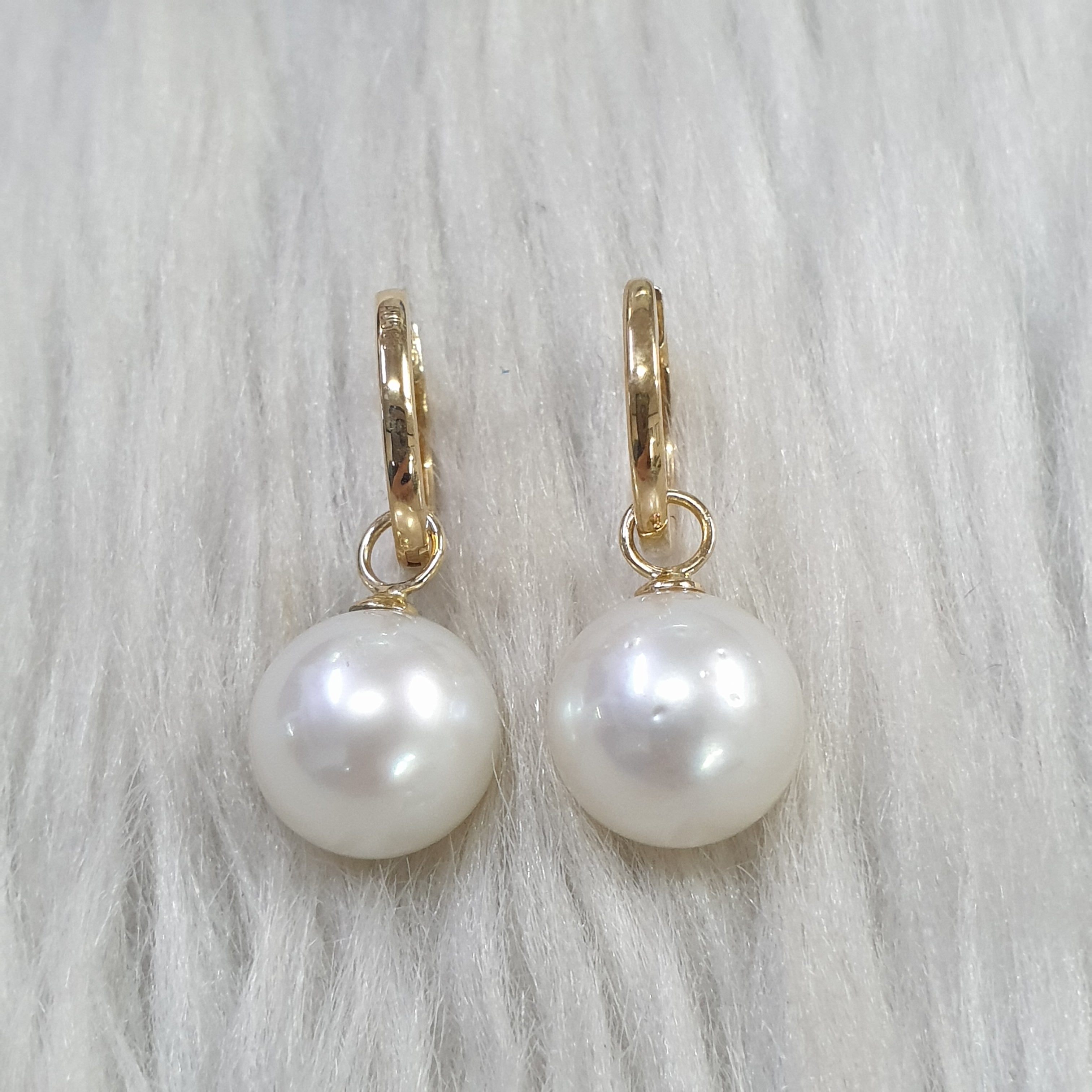 Pearl Drop Earring - 14K Yellow Gold