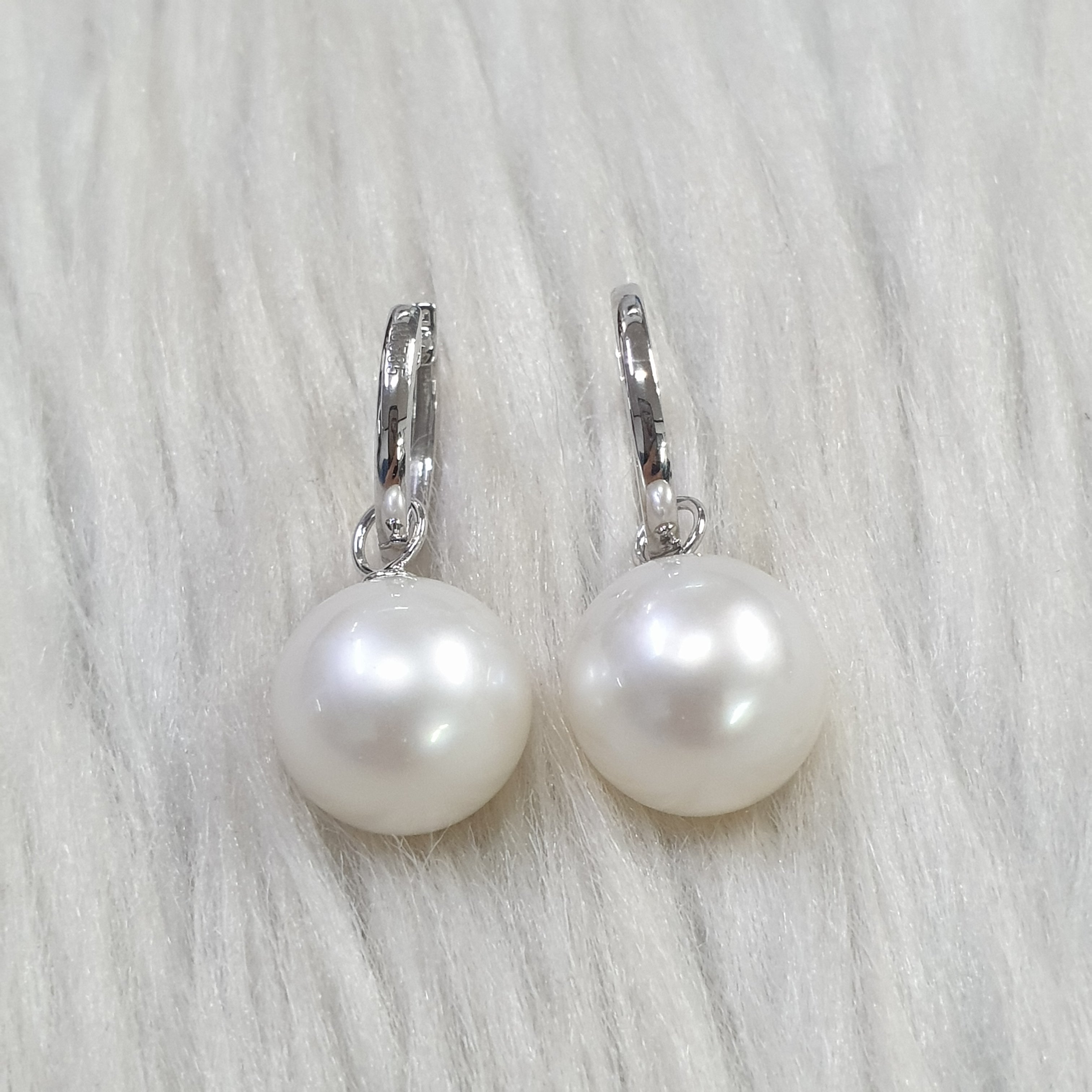 Pearl Drop Earring - 14K White Gold