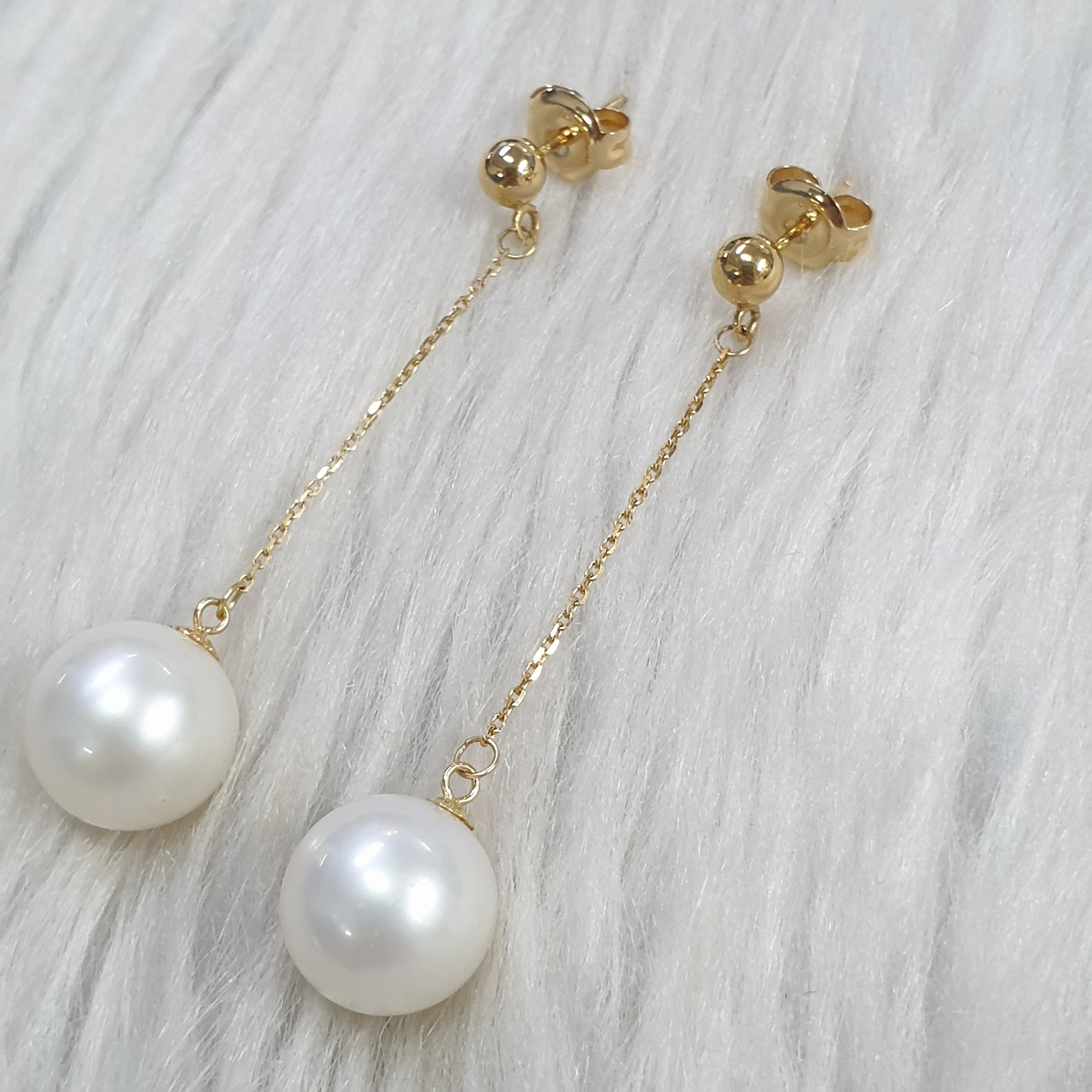 Pearl Drop Earring - 18K Yellow Gold