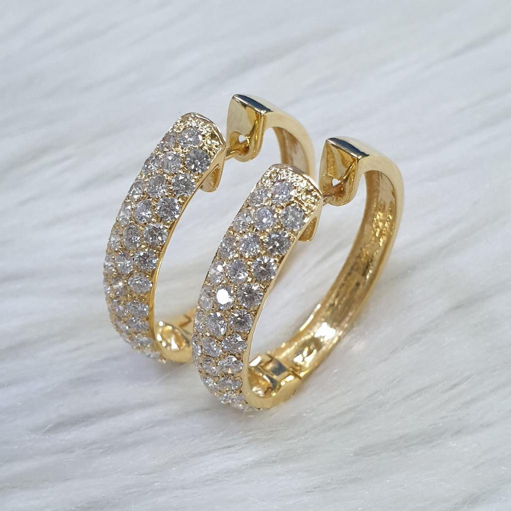 Pair Earring - 14K Yellow Gold (SOLD - INQUIRE FOR MADE TO ORDER)