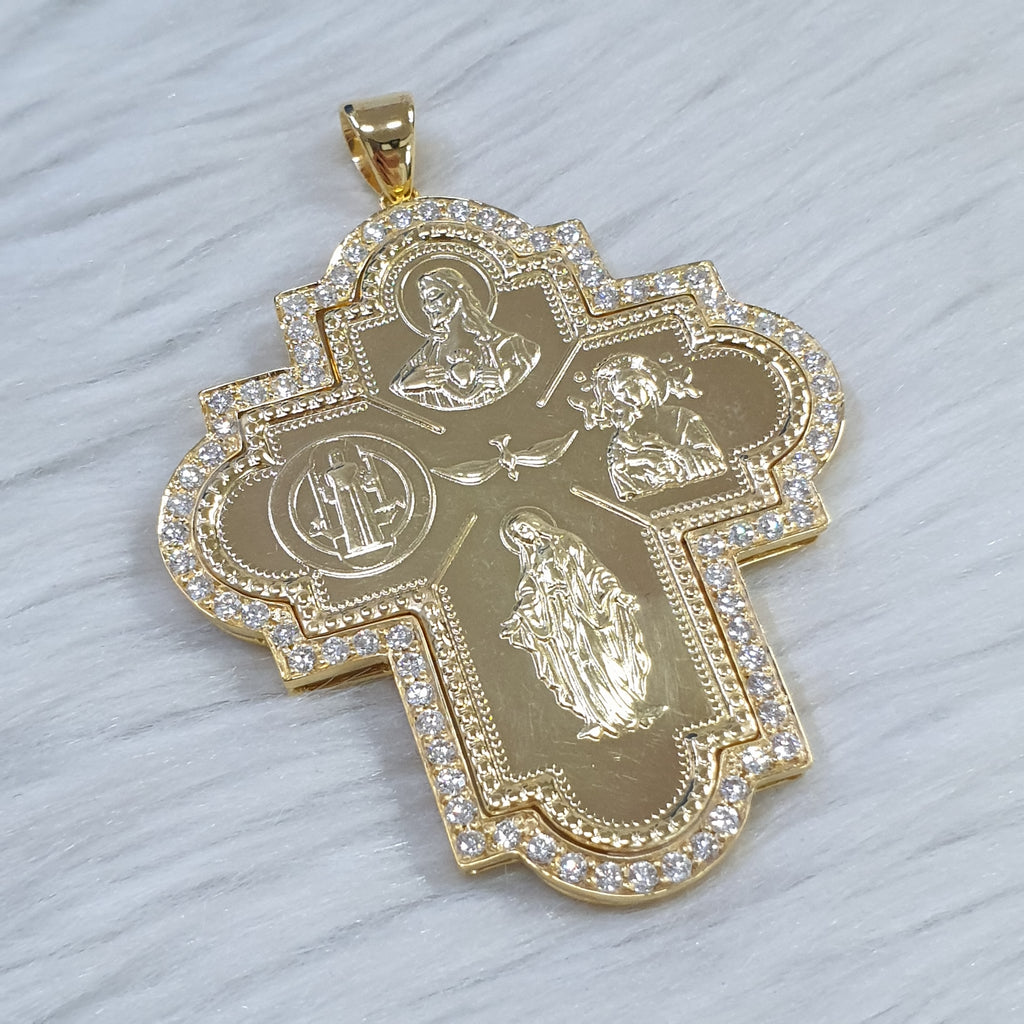 Cross Pendant - 18K Yellow Gold (SOLD - INQUIRE FOR MADE TO ORDER)