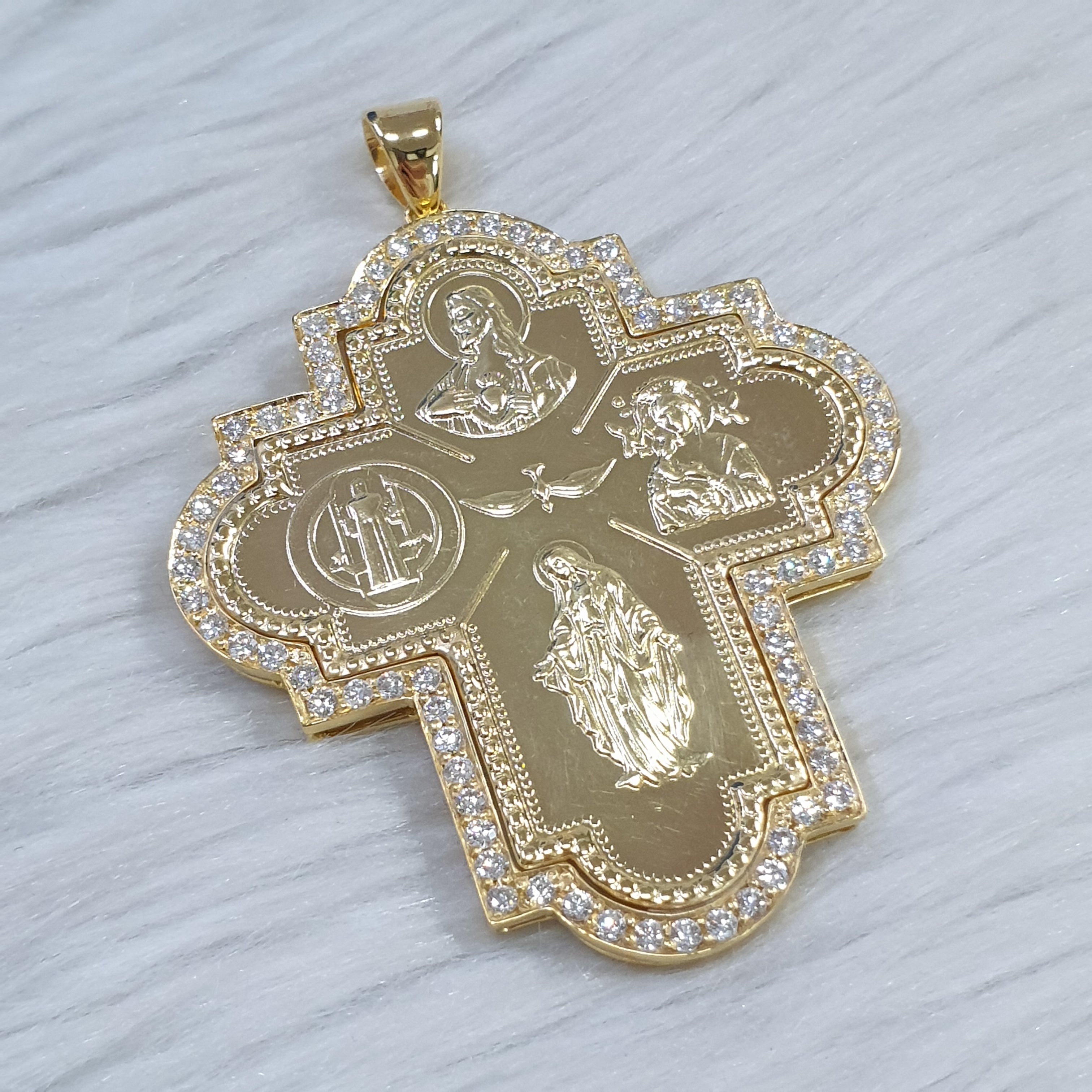 Cross Pendant - 18K Yellow Gold (SOLD - INQUIRE FOR MADE TO ORDER)