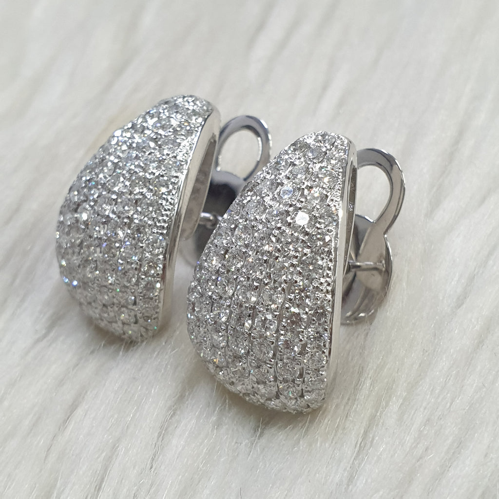 Pair Earring -14KWhite Gold