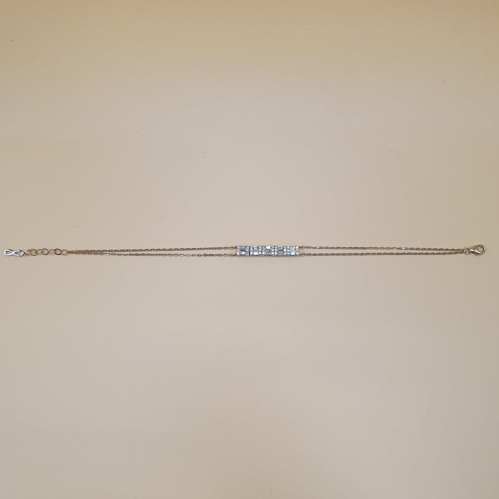Baguette and Titus Bracelet 18K Rose Gold