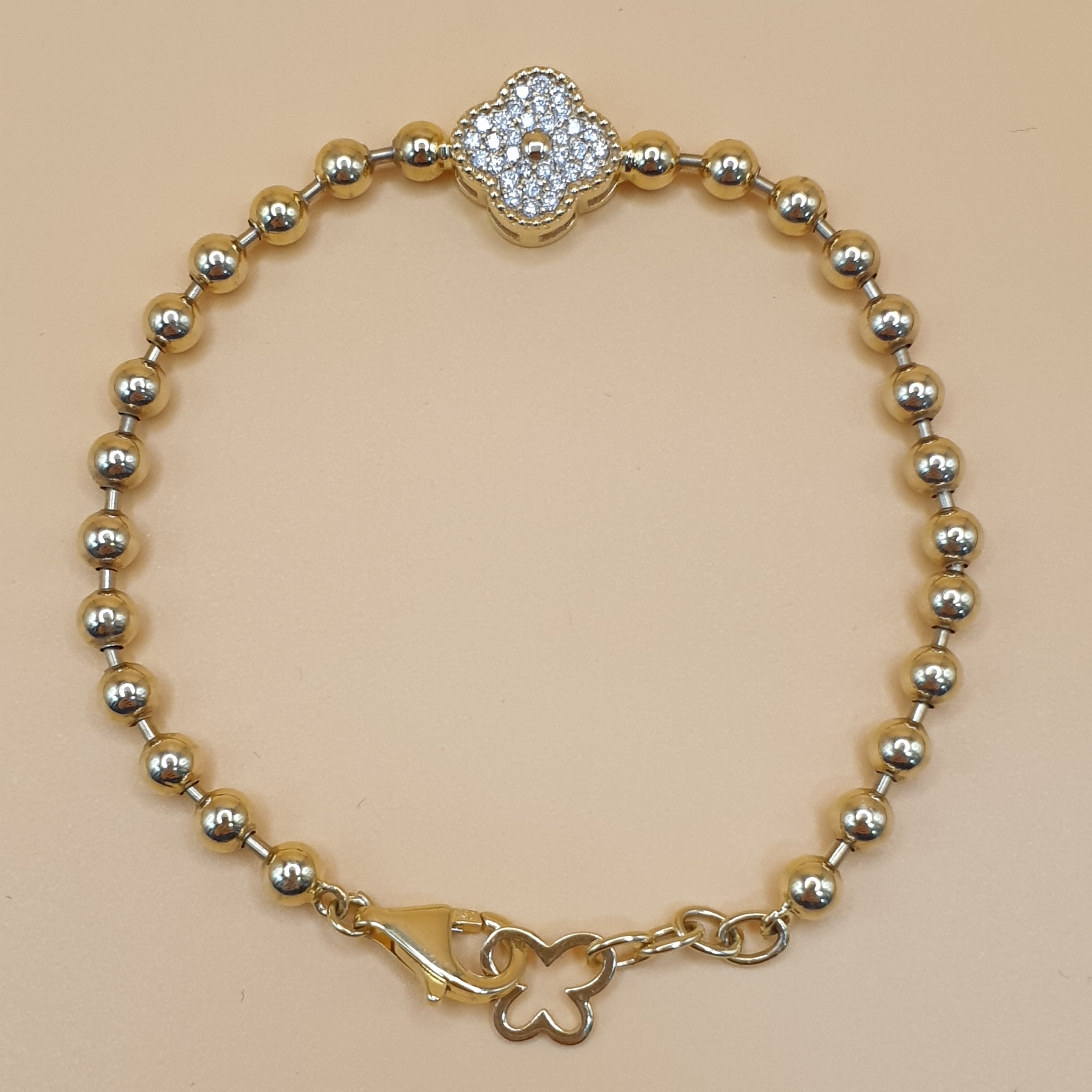 Clover Bracelet – Yellow Gold with Diamonds