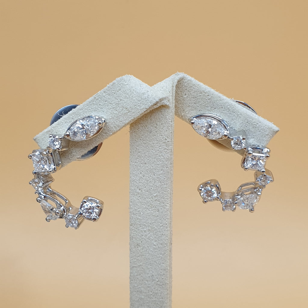 Fancy Diamond Terno Set – 14K White Gold