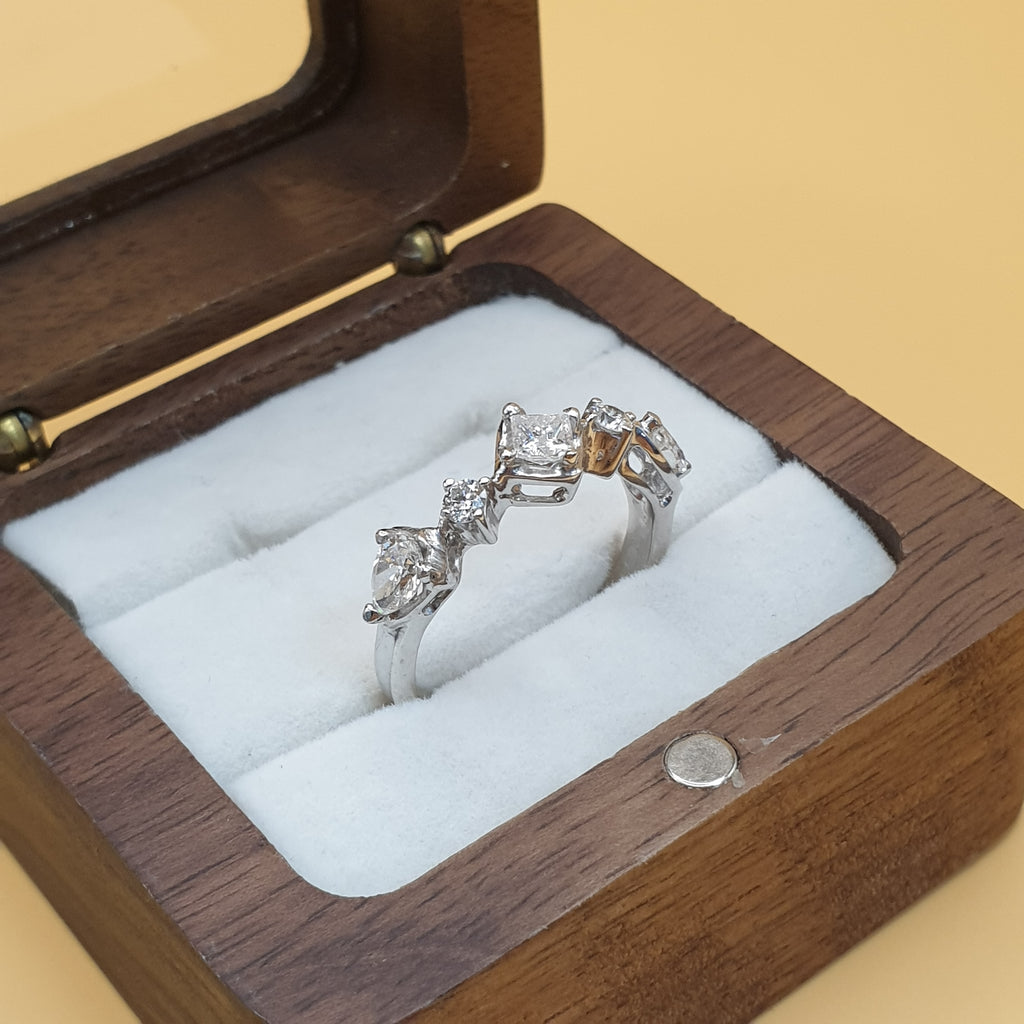 Fancy Diamond Terno Set – 14K White Gold