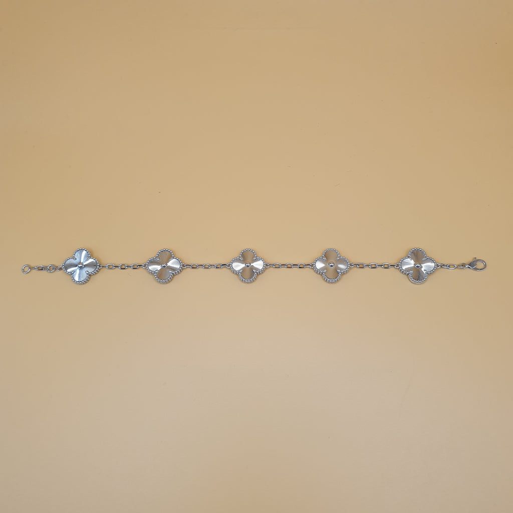 Clover Bracelet - 18K White Gold