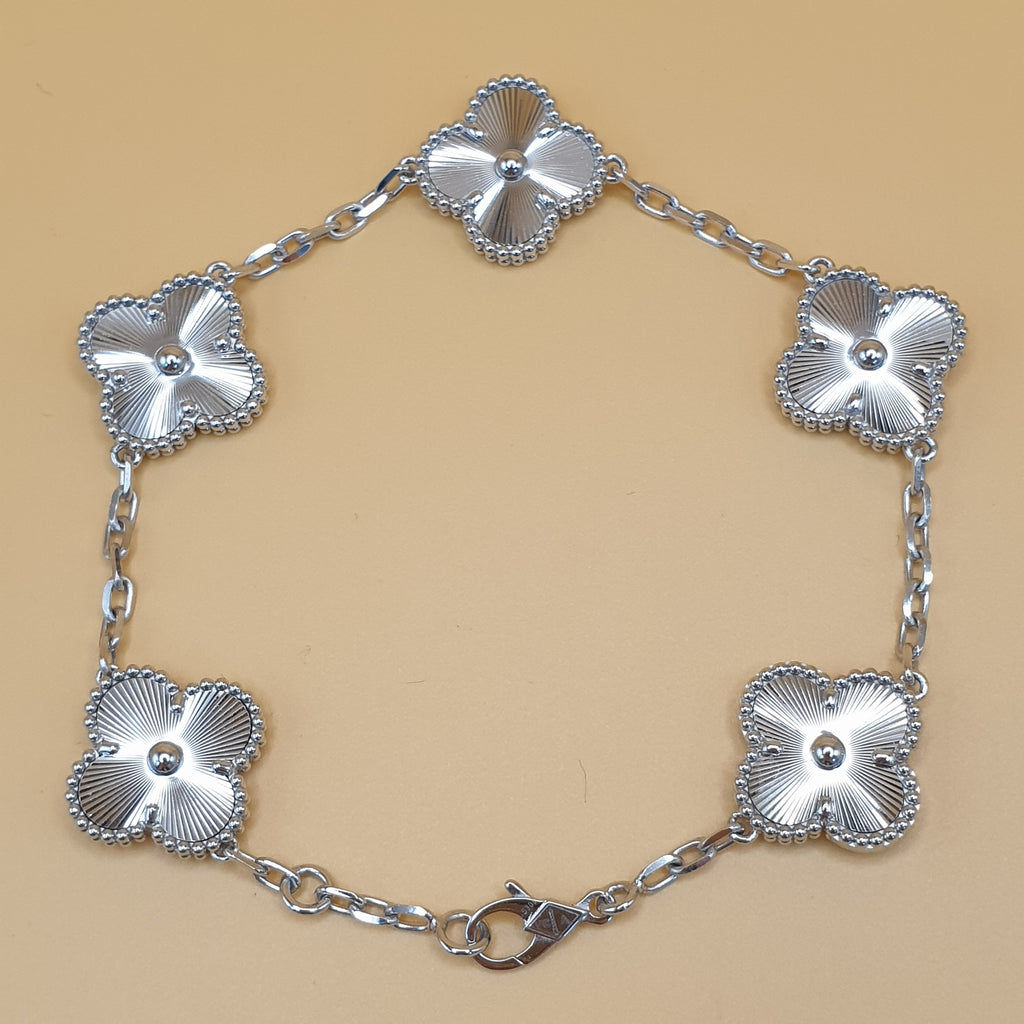 Clover Bracelet - 18K White Gold