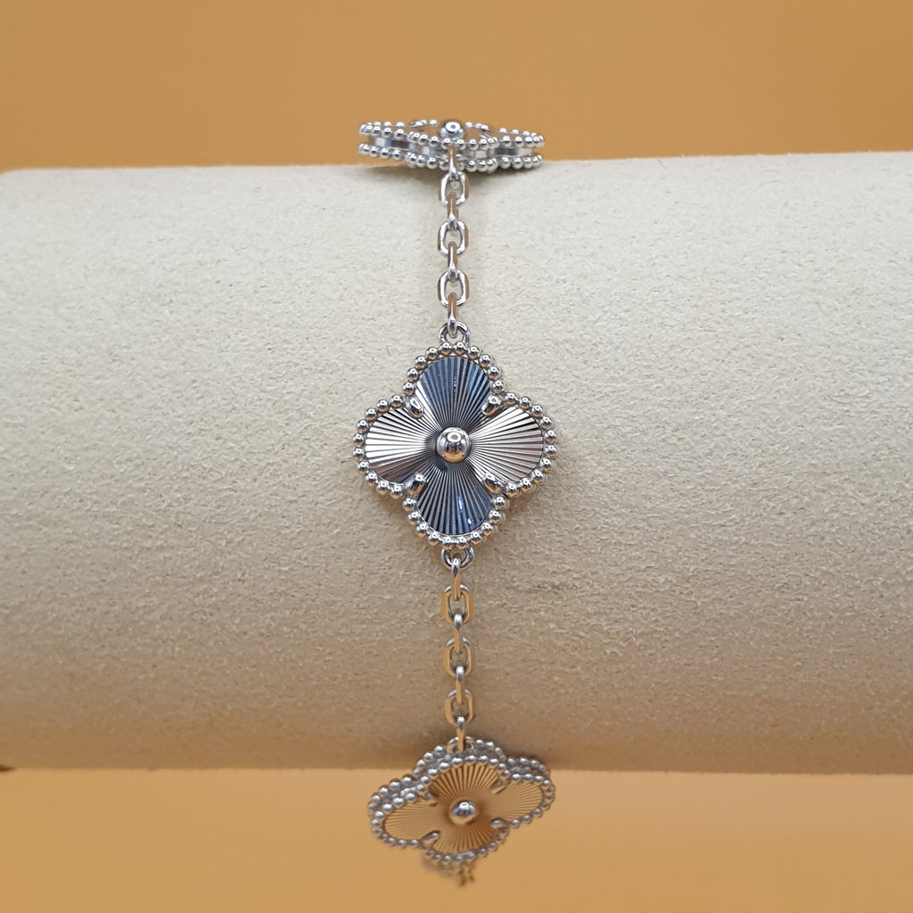 Clover Bracelet - 18K White Gold