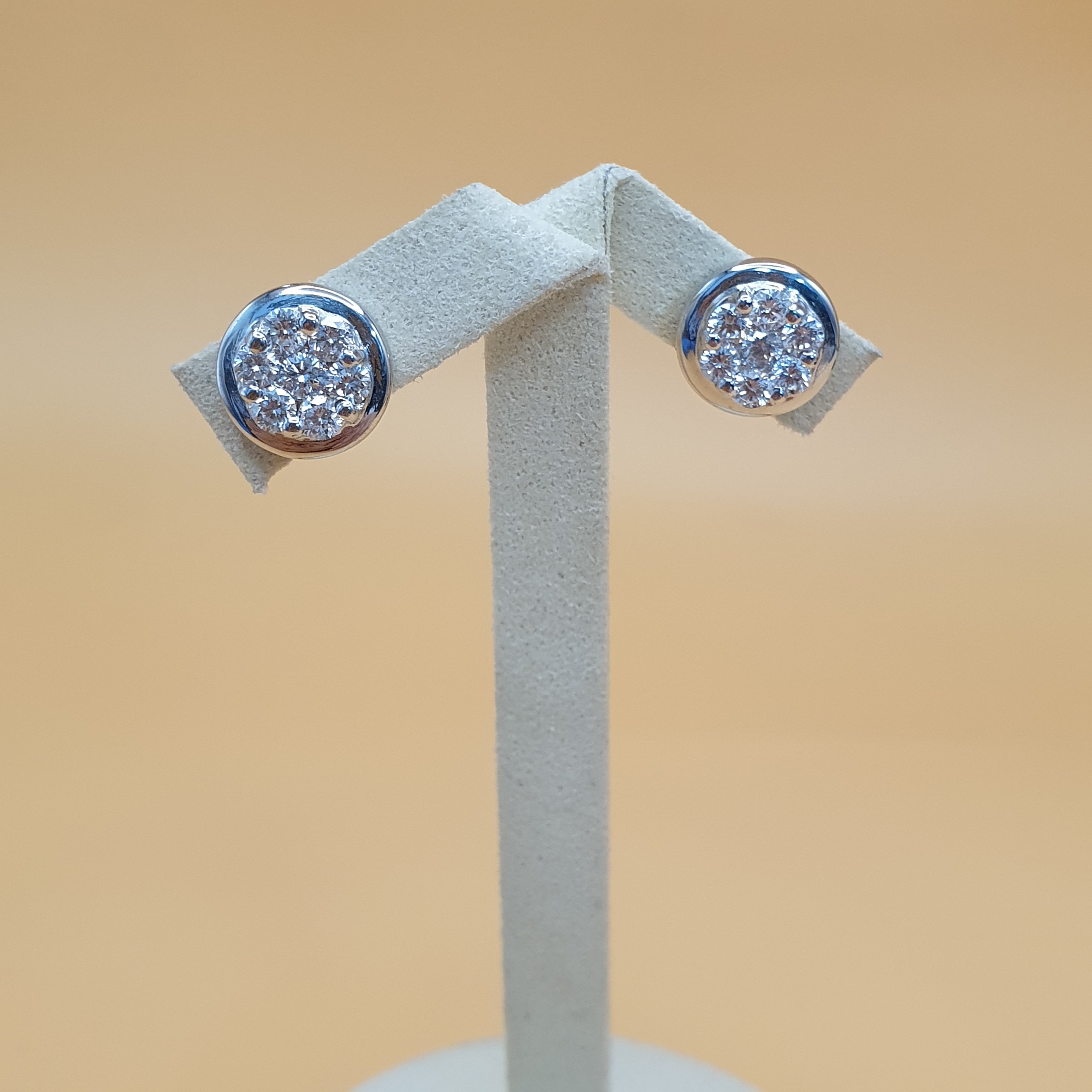 Round Diamond Terno Set – 14K White Gold (SOLD - INQUIRE FOR MADE TO ORDER)