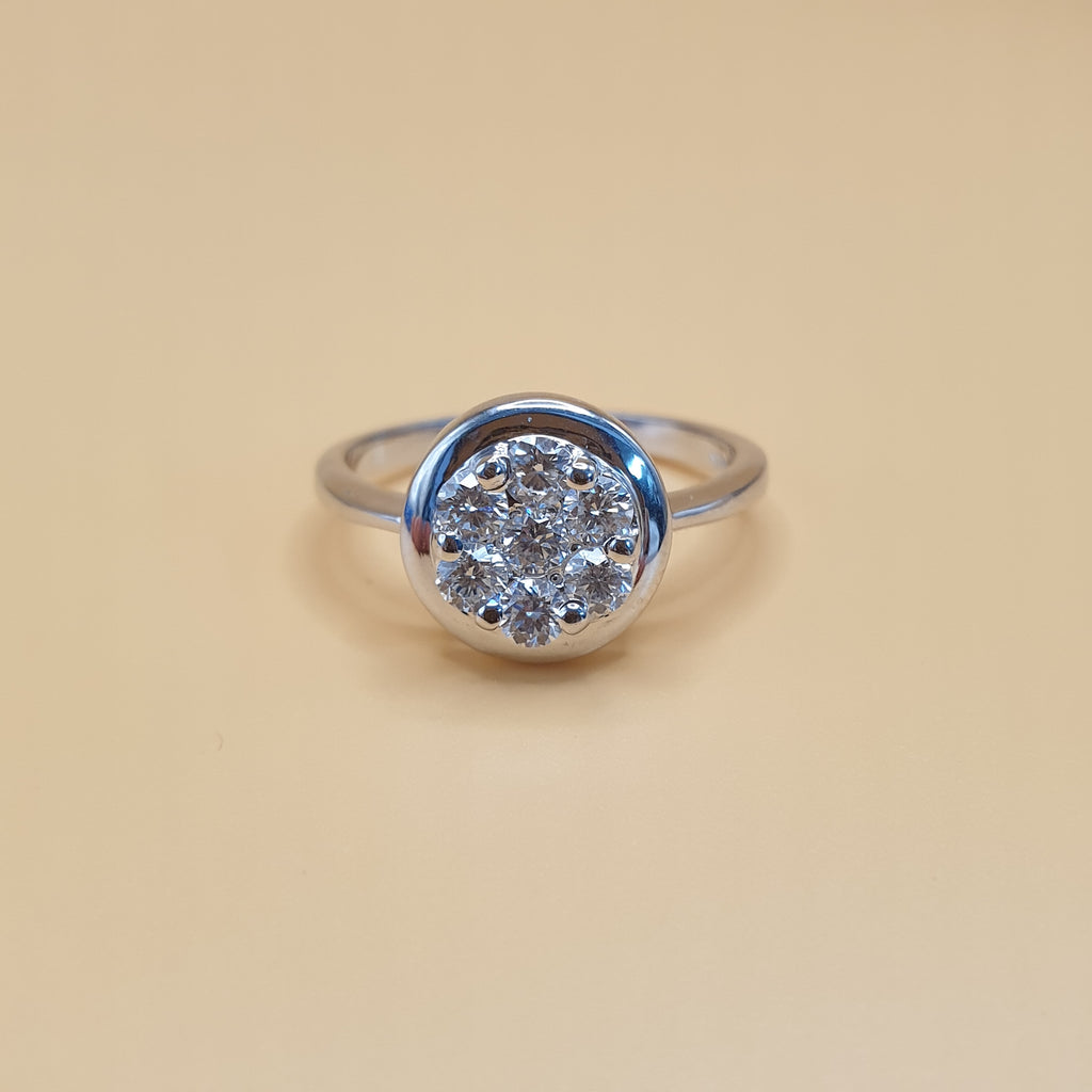 Round Diamond Terno Set – 14K White Gold (SOLD - INQUIRE FOR MADE TO ORDER)