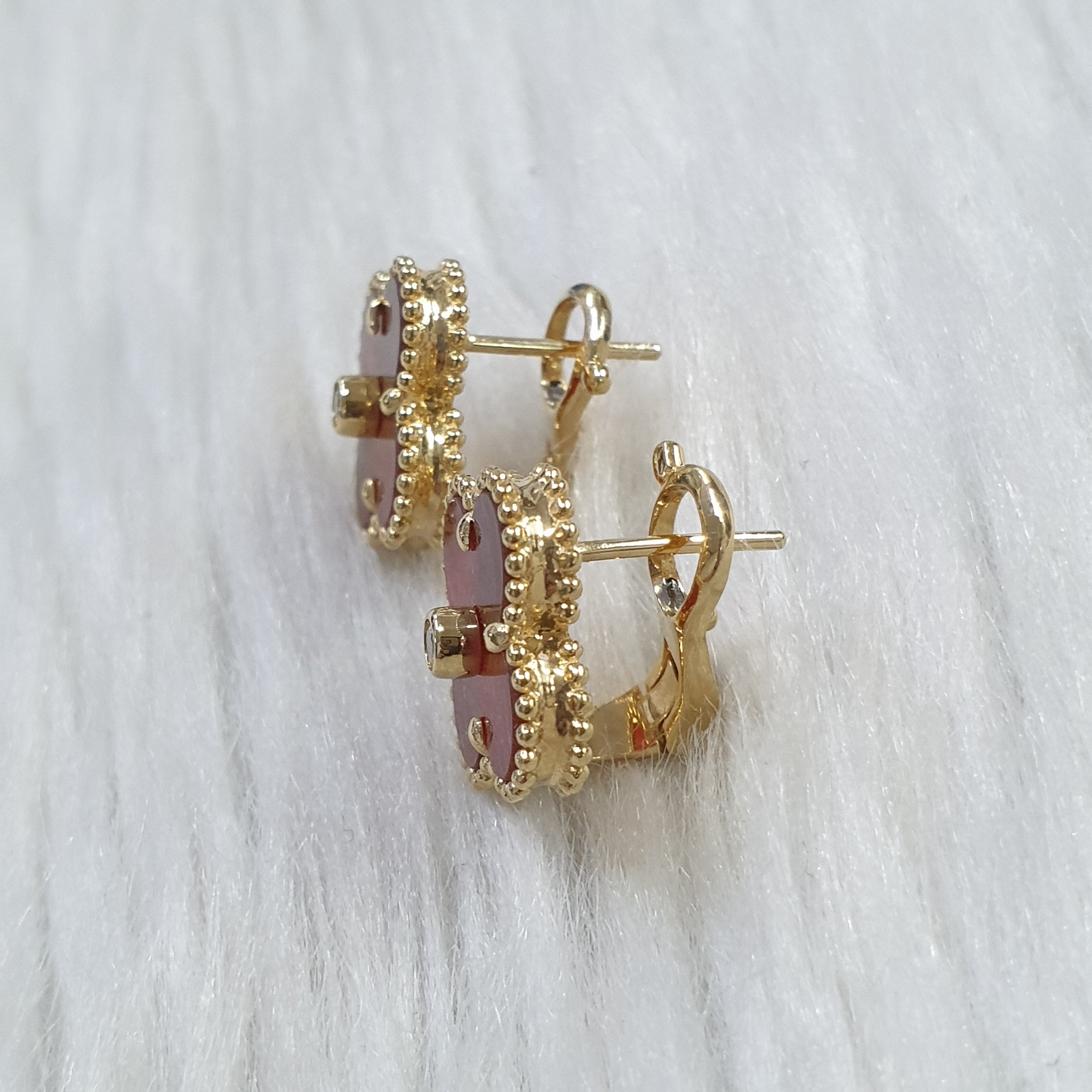 Clover Pair Earring - 18K Yellow Gold