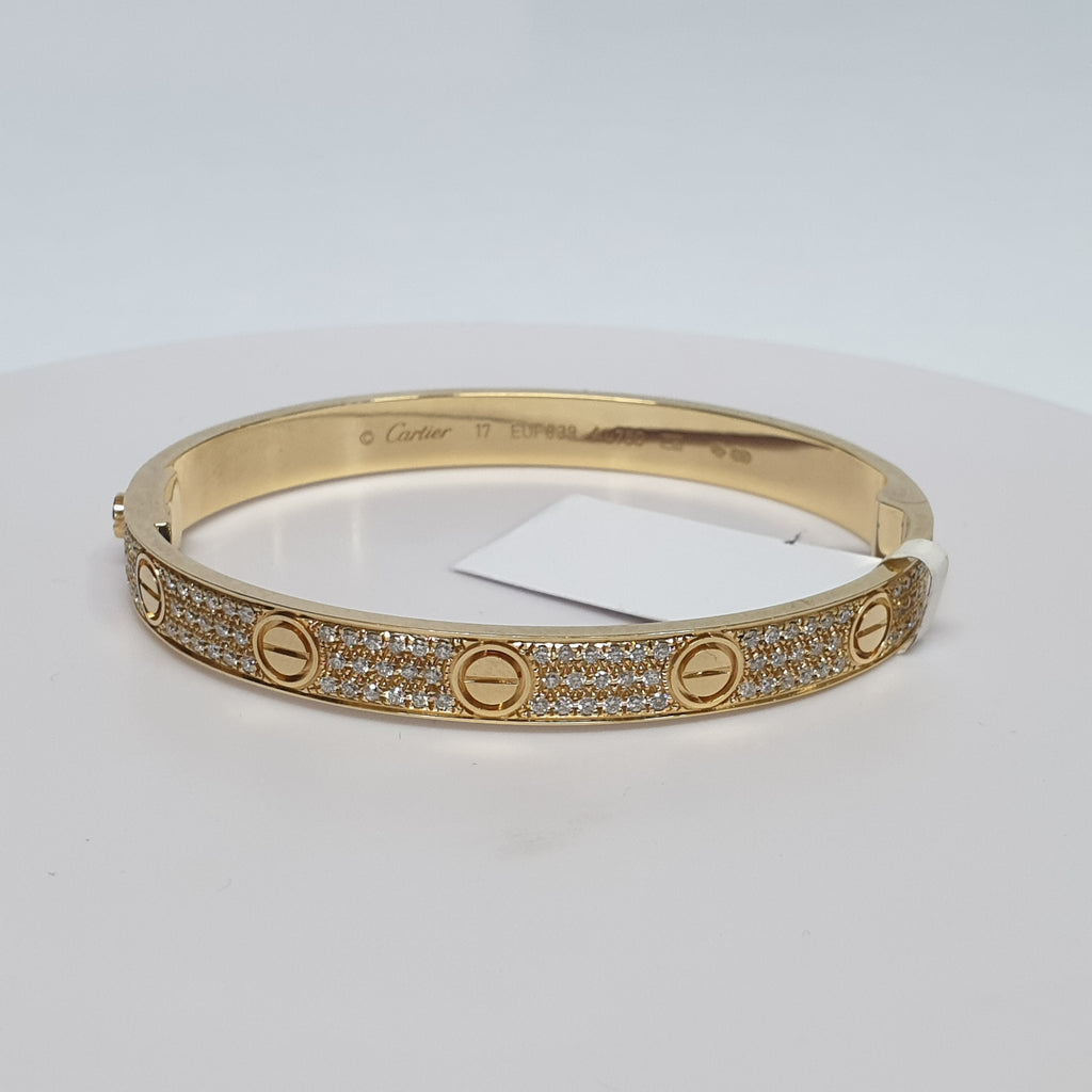 Bangle - 18K Yellow Gold with Diamonds