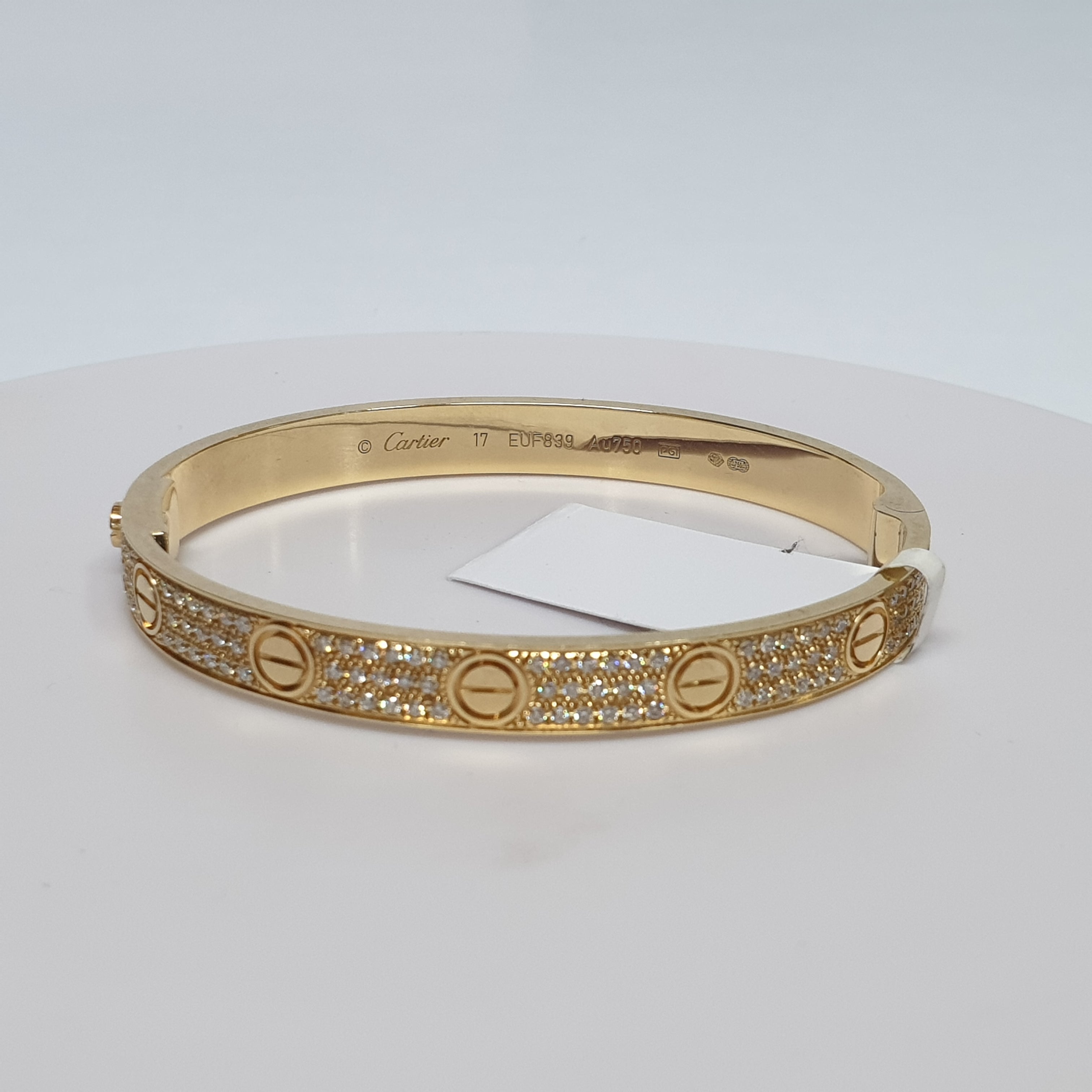 Bangle - 18K Yellow Gold with Diamonds