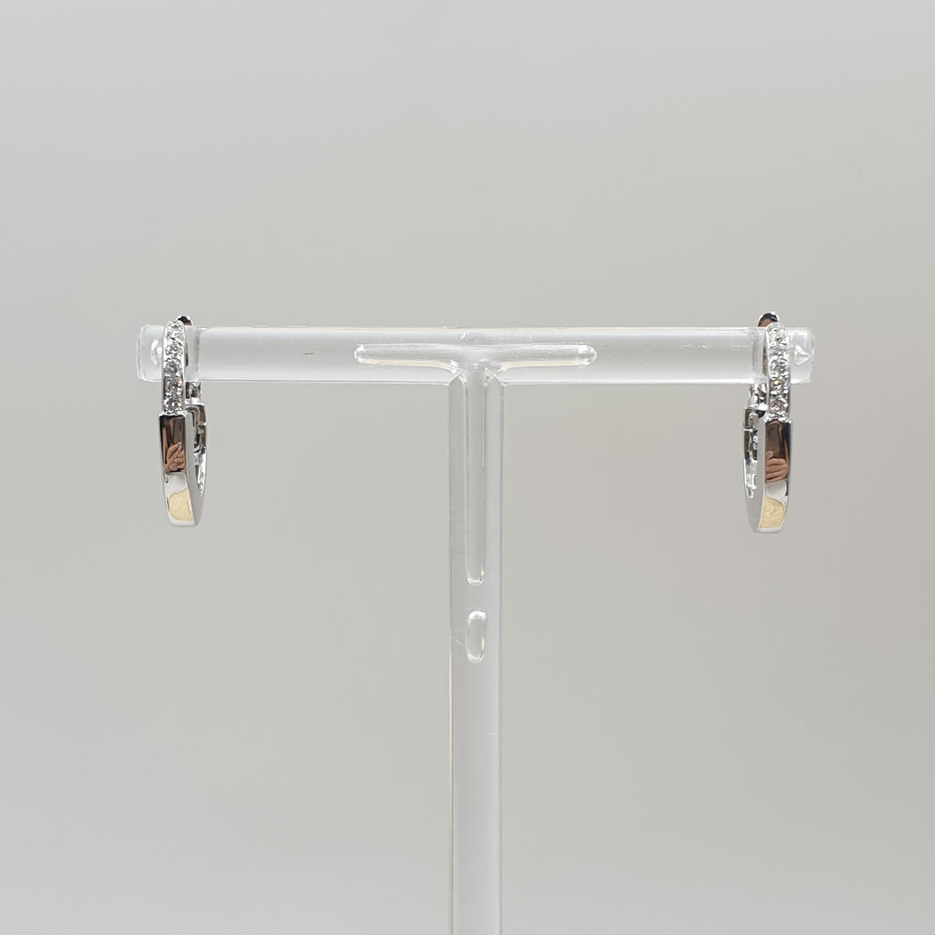 Padlock Earrings - 18K White Gold (SOLD - INQUIRE FOR MADE TO ORDER)
