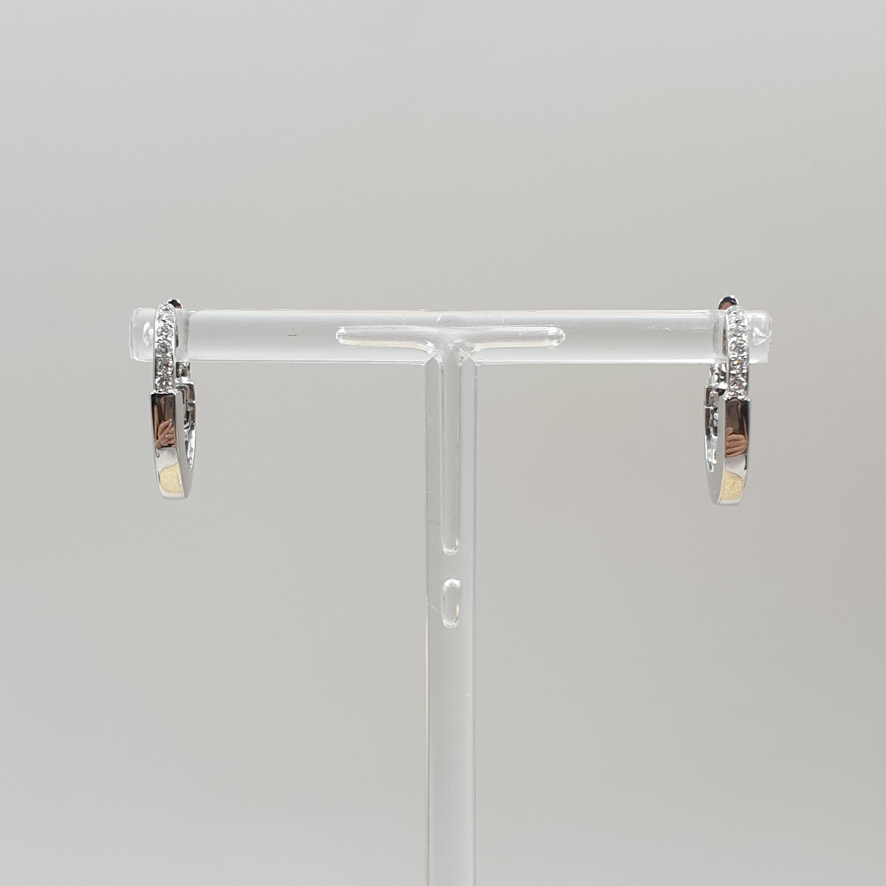 Padlock Earrings - 18K White Gold (SOLD - INQUIRE FOR MADE TO ORDER)