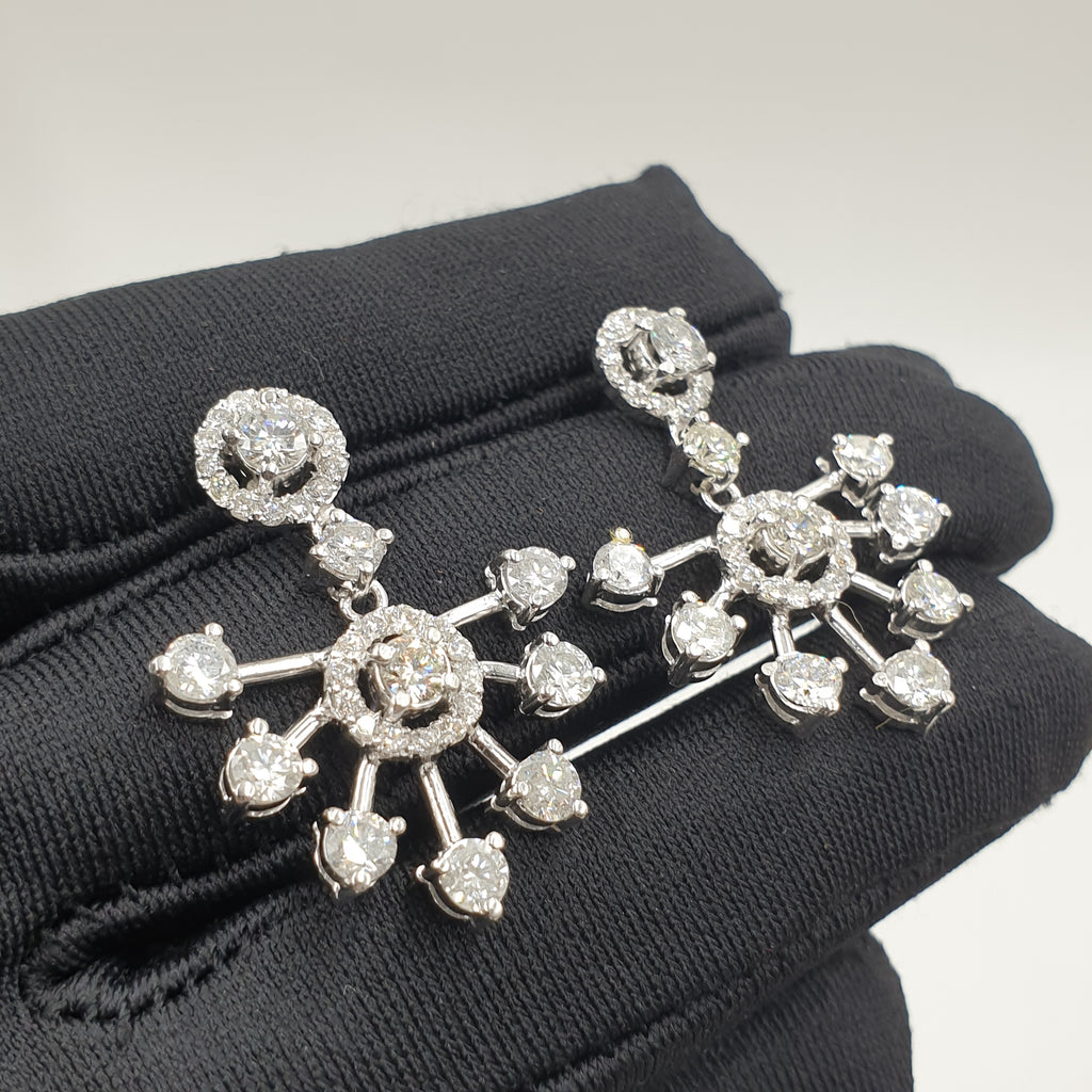 Pair Earring -14K White Gold