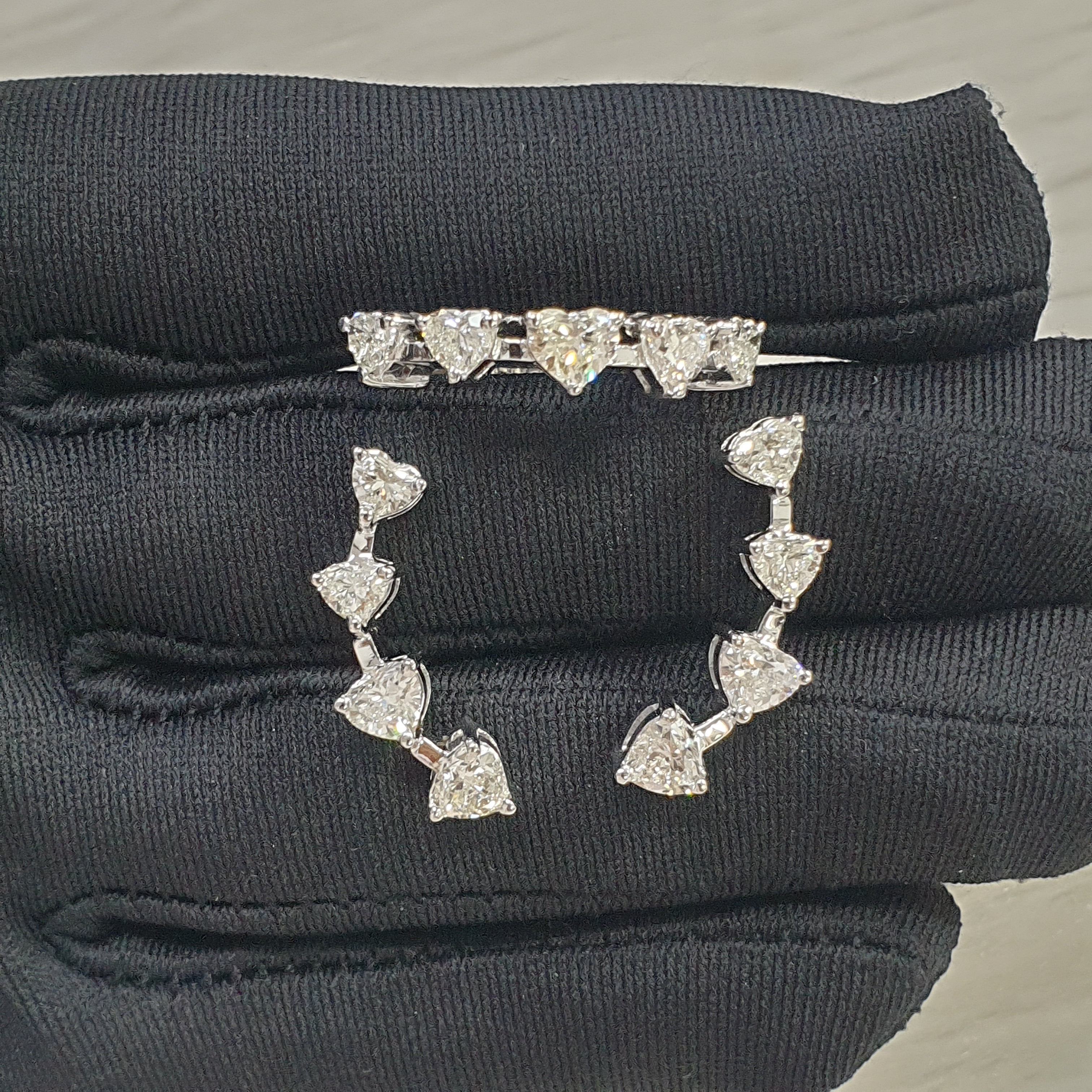 Heart Crawler Terno -14K White Gold