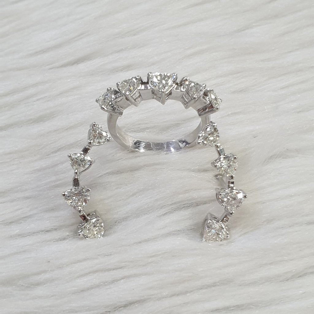 Heart Crawler Terno -14K White Gold