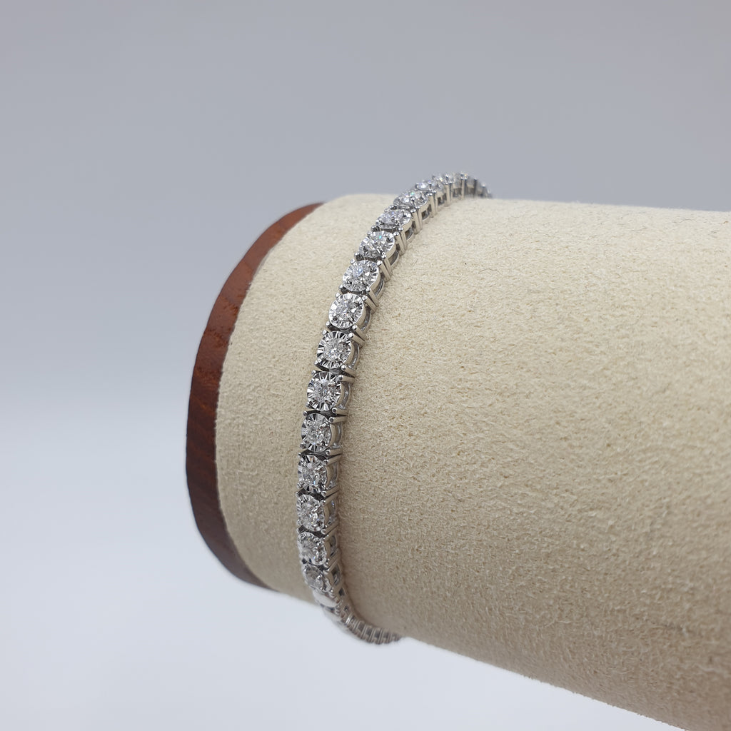 Tennis Bracelet - 18K White Gold