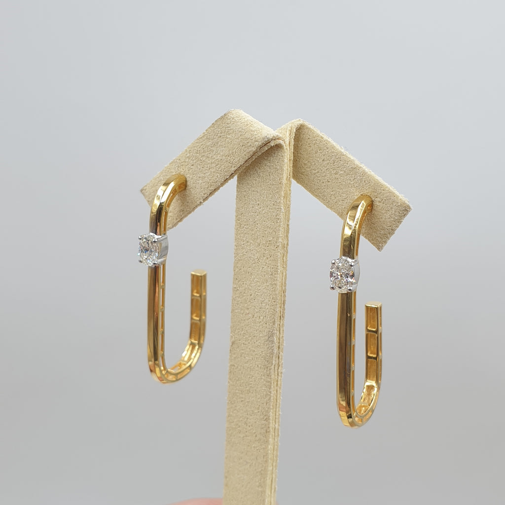 Pair Earring - 18K Yellow Gold