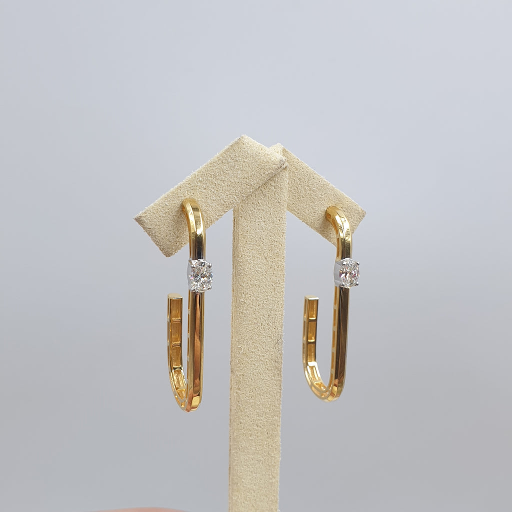 Pair Earring - 18K Yellow Gold