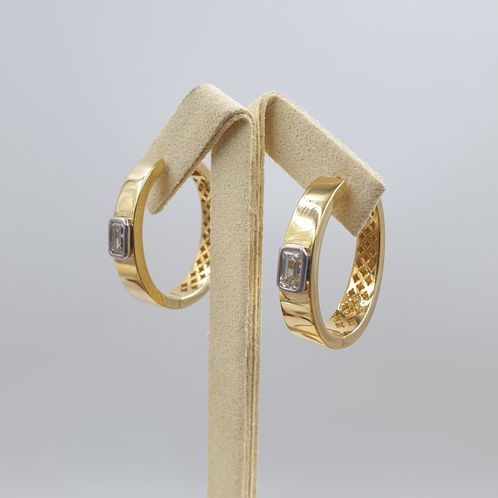 Creole Pair Earring - 18K Yellow Gold