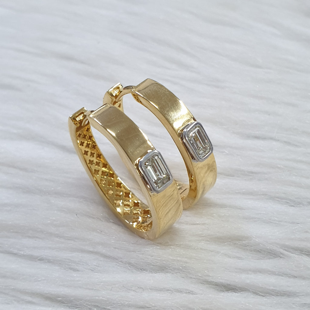Creole Pair Earring - 18K Yellow Gold