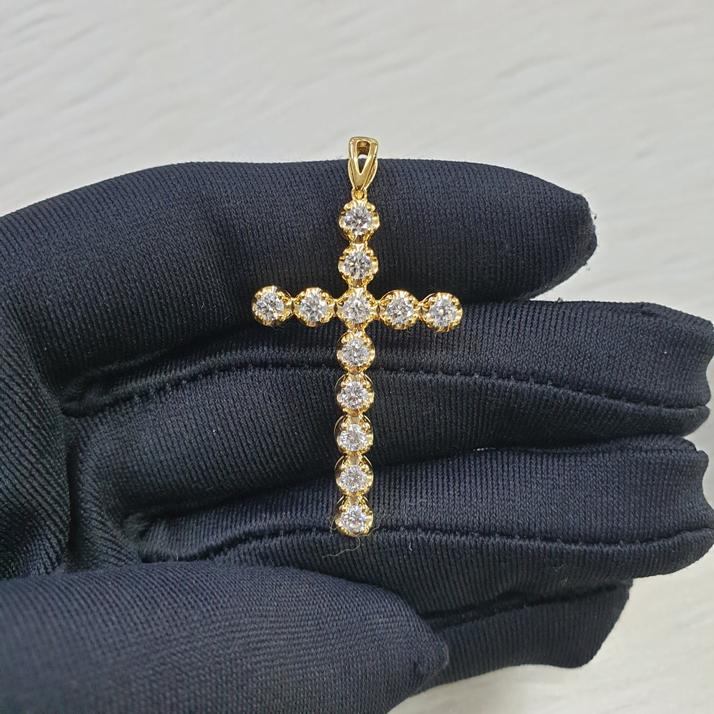Cross Pendant - 18K Yellow Gold