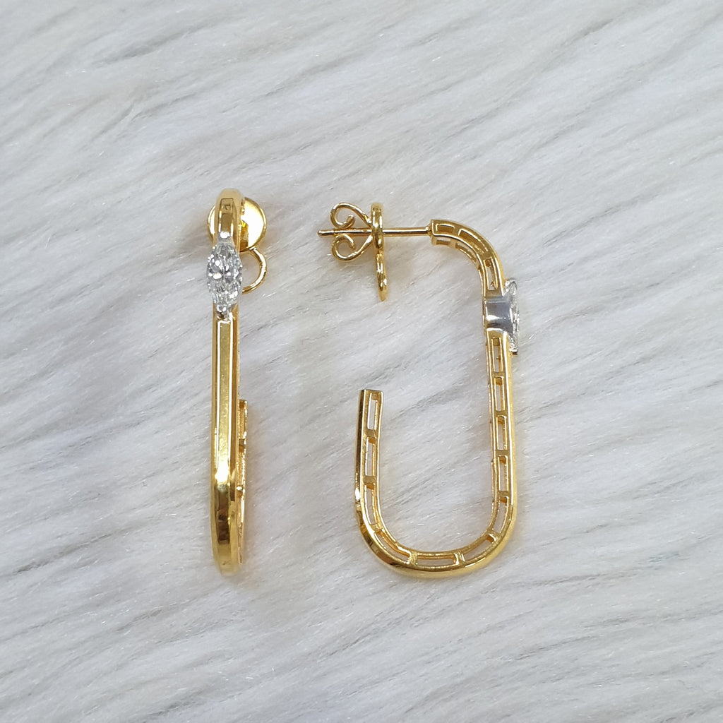 Pair Earring - 18K Yellow Gold